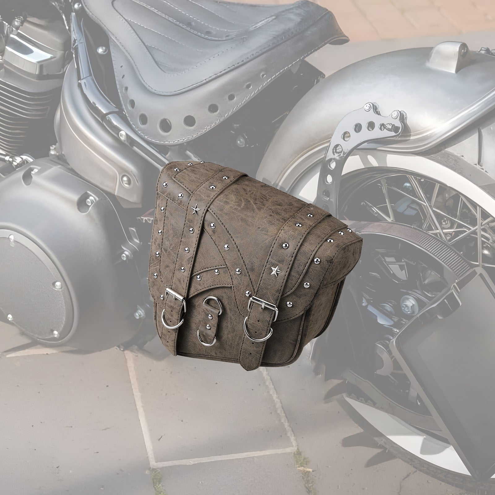 Harley Swingarm Bag Tool Storage Bag PU Leather Texture