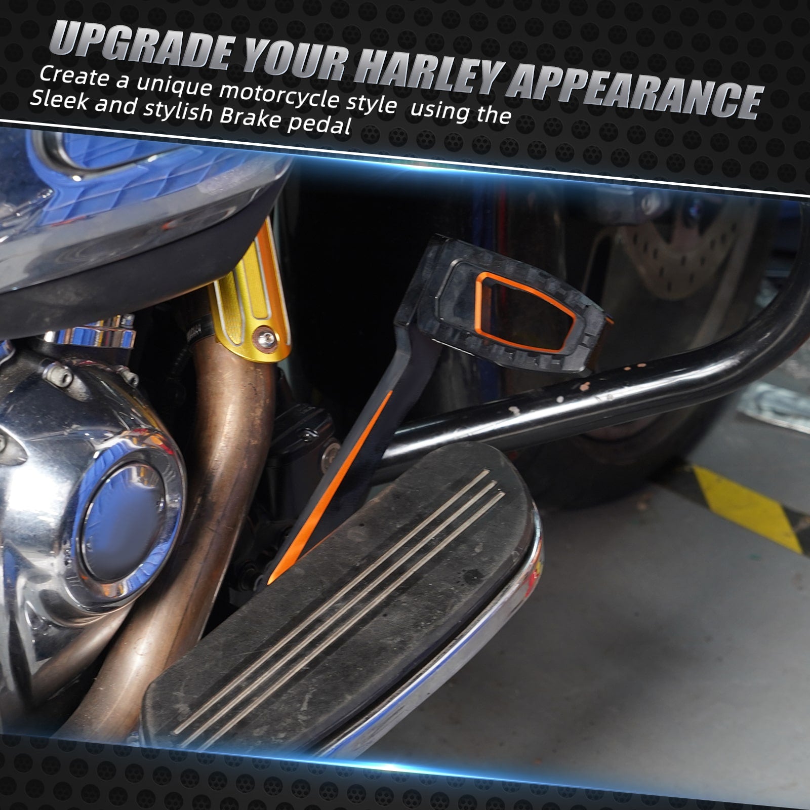 Rear Brake Lever Pedal Kit For Harley Touring Road King Electra Street Glide Ultra Limited