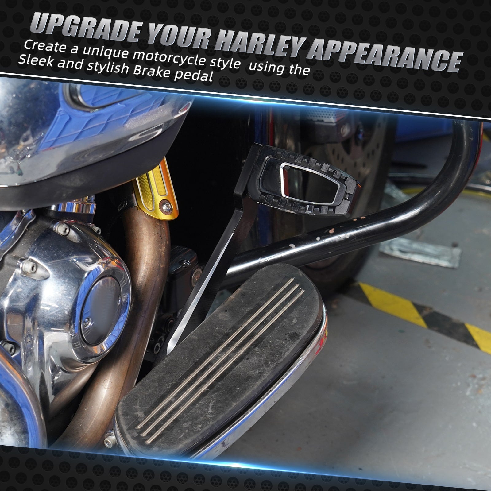 Rear Brake Lever Pedal Kit For Harley Touring Road King Electra Street Glide Ultra Limited