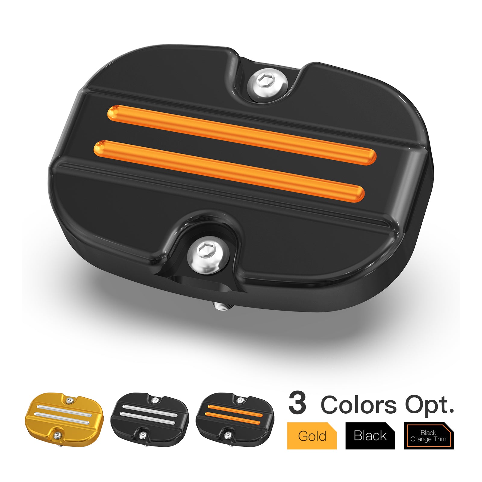 Rear Brake Master Cylinder Cover Cap For Harley Touring Road King Street Glide