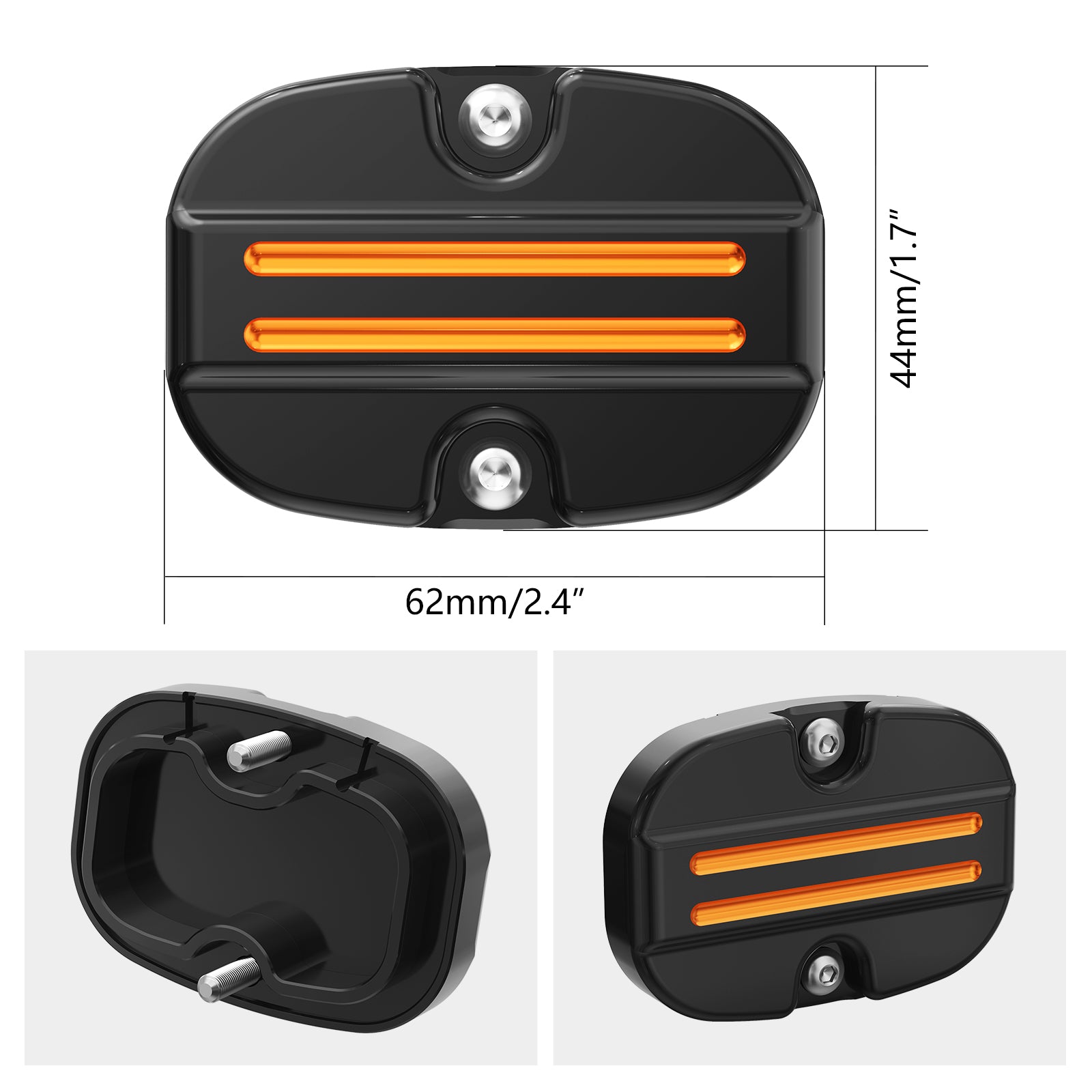 Rear Brake Master Cylinder Cover Cap For Harley Touring Road King Street Glide