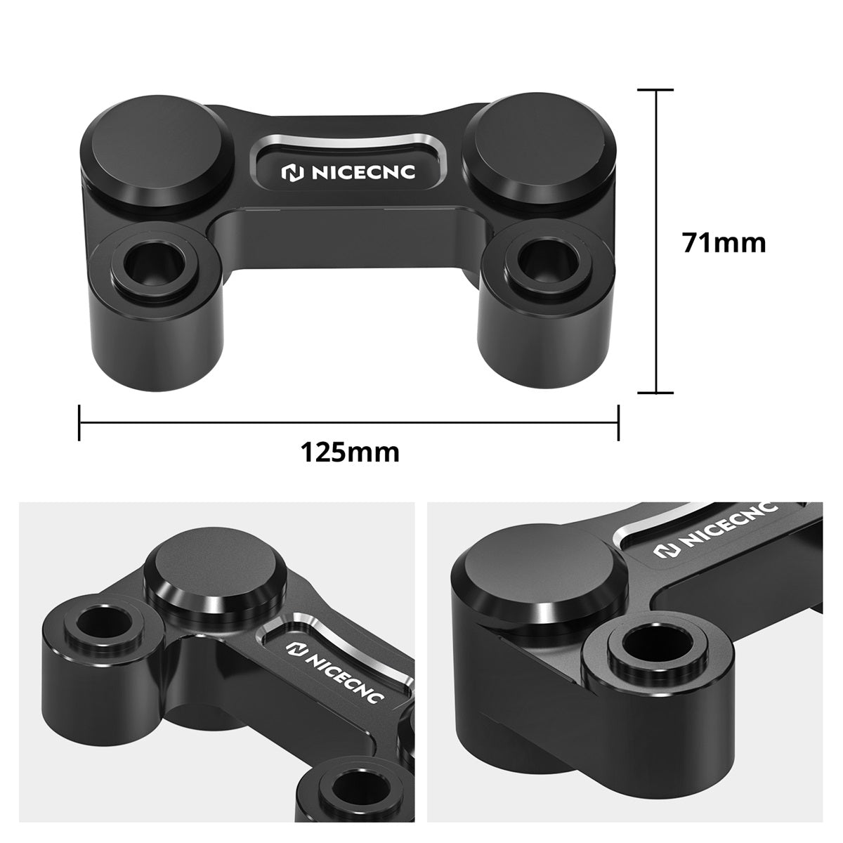 Handlebar Riser Pull Back Plate Relocation Bracket For Harley Softail Street Bob Low Rider