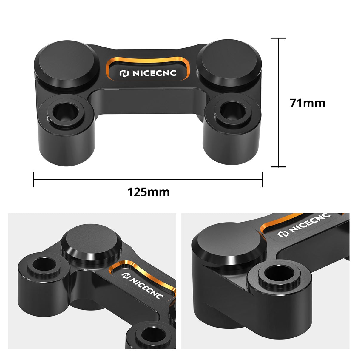 Handlebar Riser Pull Back Plate Relocation Bracket For Harley Softail Street Bob Low Rider S