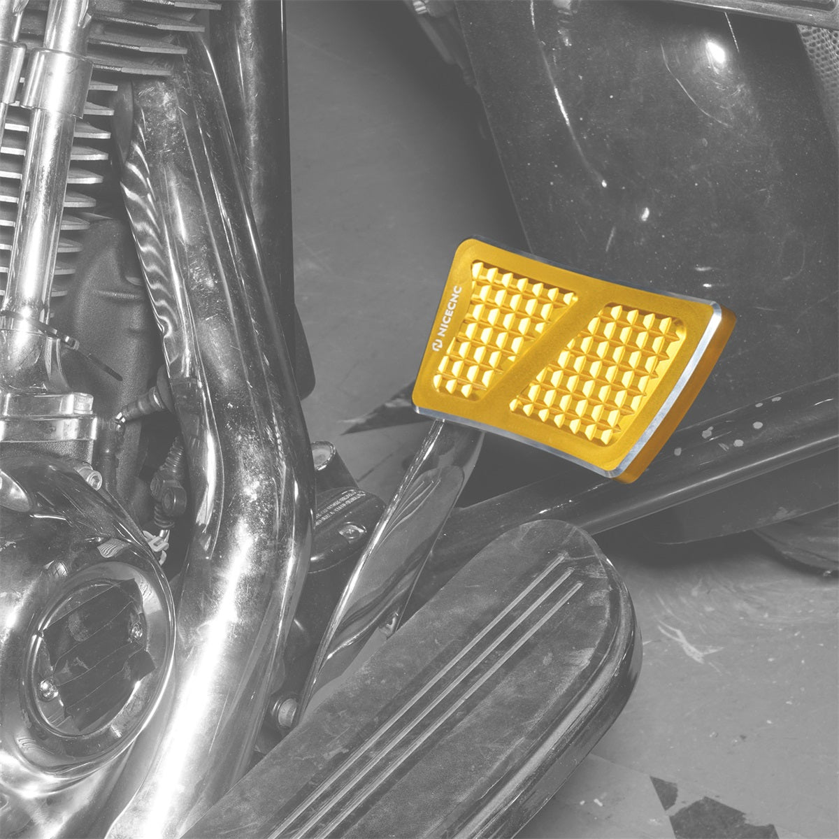 Enlarged Brake Pedal Extension Tip Peg For Harley Softail Slim Deluxe Fat Boy Heritage