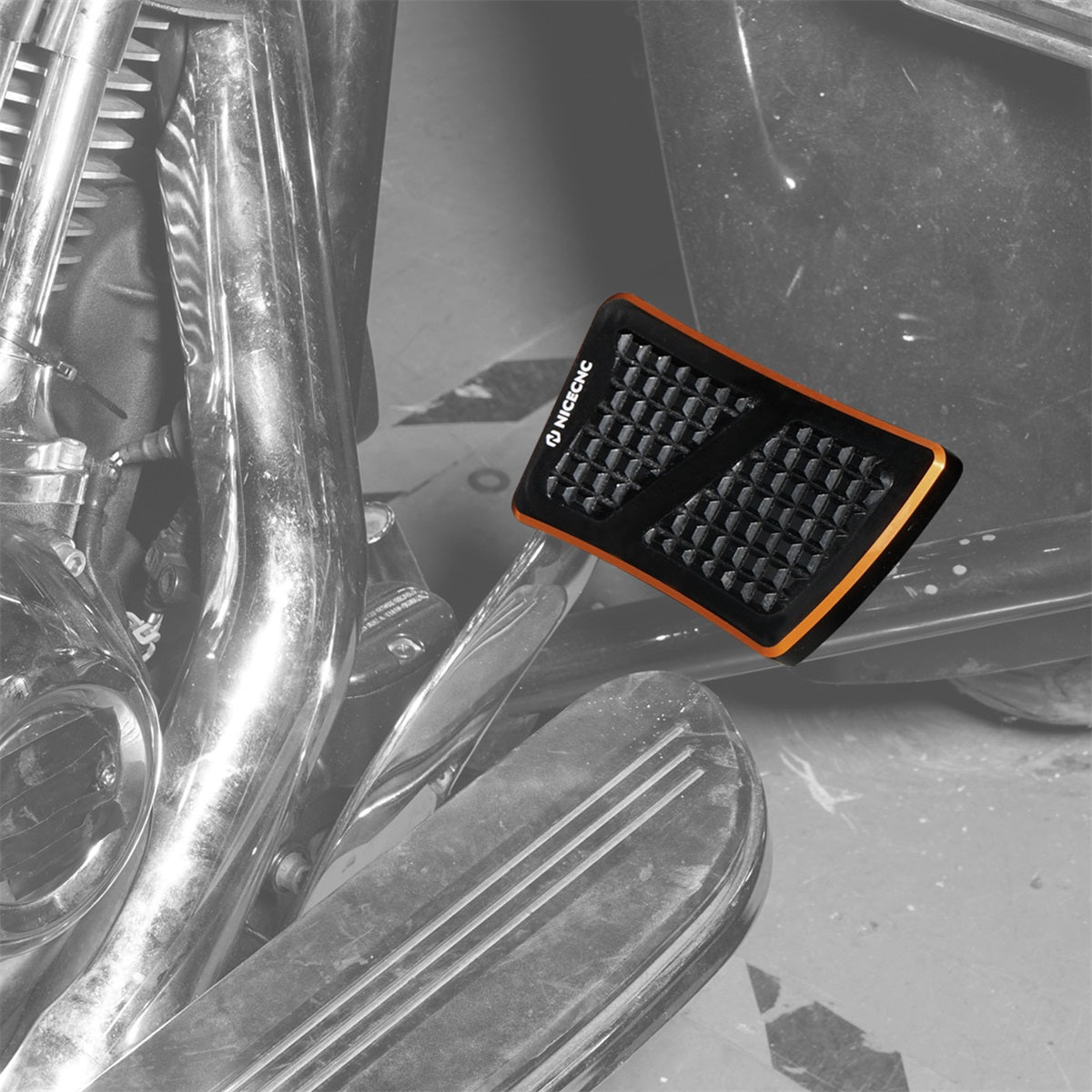 Enlarged Brake Pedal Extension Tip Peg For Harley Softail Slim Deluxe Fat Boy Heritage