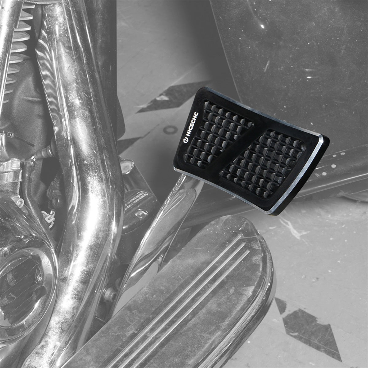 Enlarged Brake Pedal Extension Tip Peg For Harley Softail Slim Deluxe Fat Boy Heritage