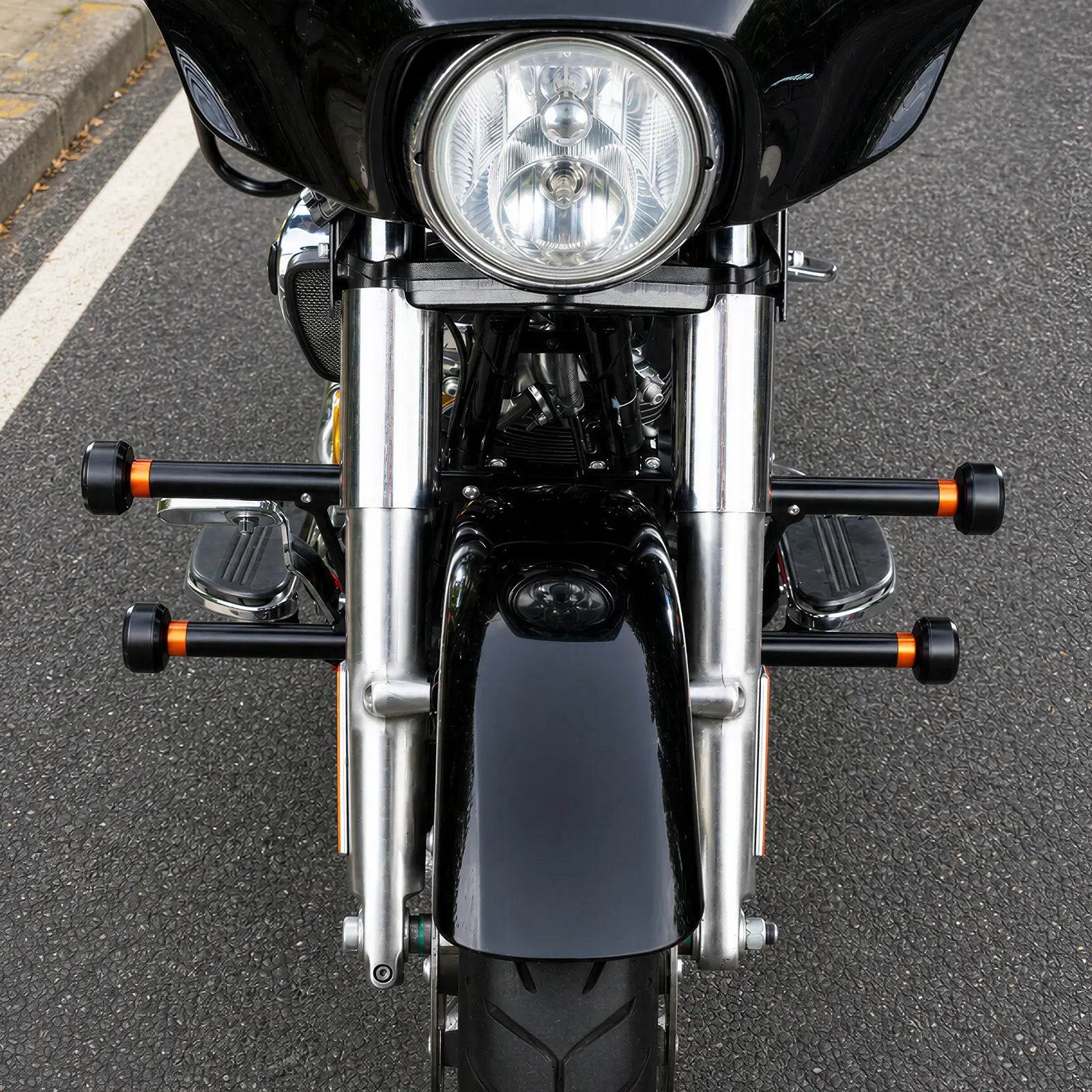 Modular Front Engine Frame Guard Crash Bar For Harley Street Glide CVO Road Glide