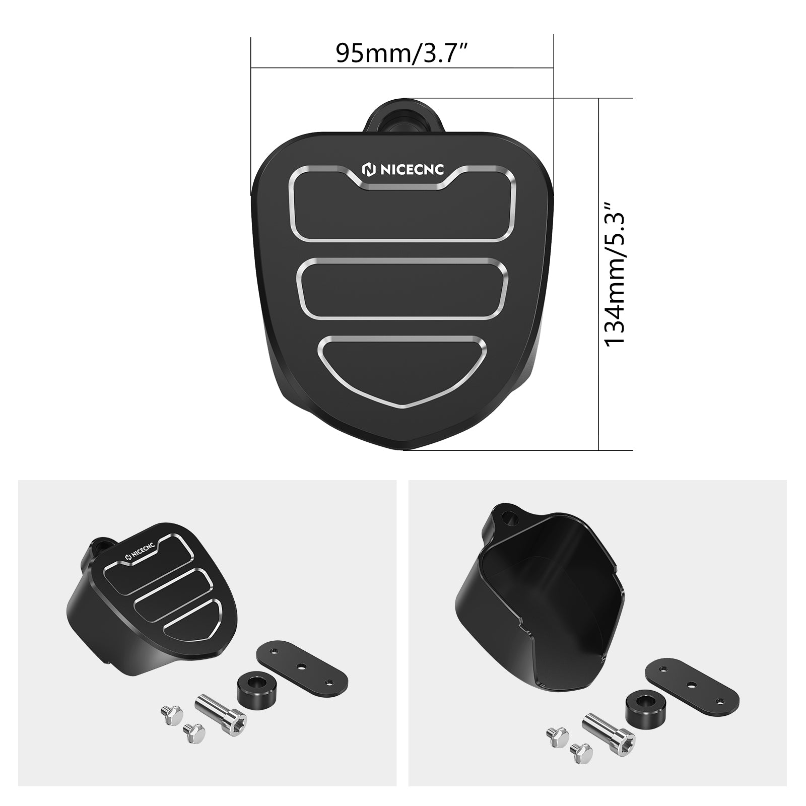 Horn Decorative Trim Cover For Harley Road King Electra Street Glide Freewheeler