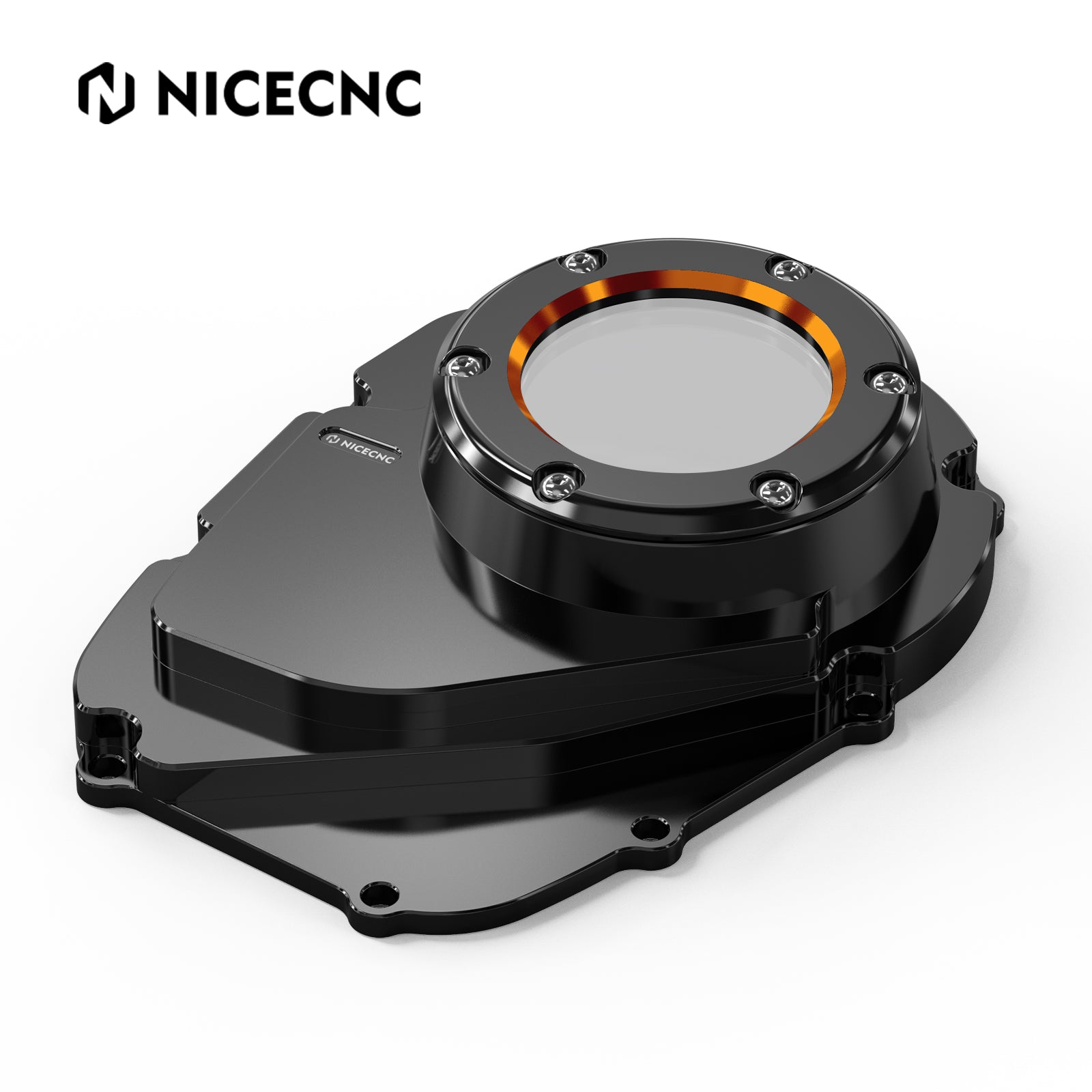 Transparent M8 Camshaft Cam Cover For Harley Softail Street Bob Low Rider Fat Boy