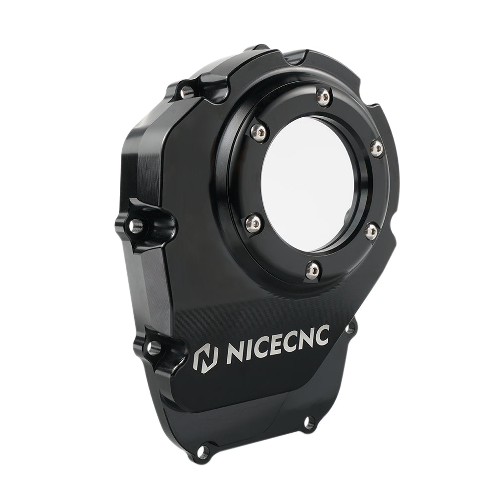 Transparent M8 Camshaft Cam Cover For Harley Softail Street Bob Low Rider Fat Boy