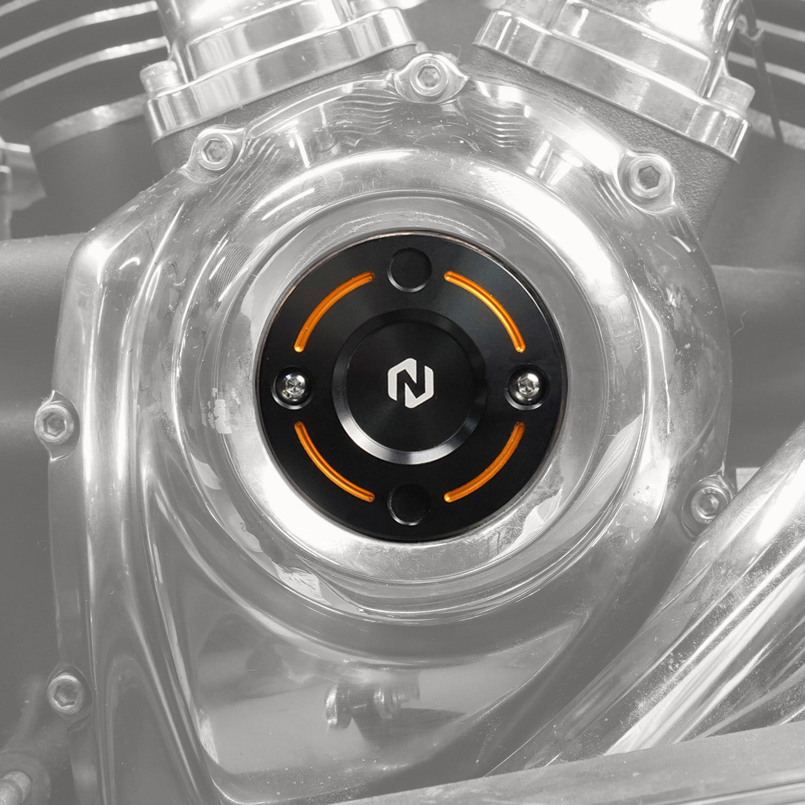 M8 Engine Timer Cover Trim Plate For Harley Road King Electra Street Glide Ultra Limited