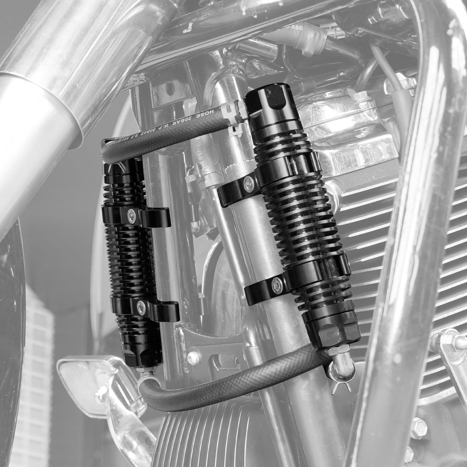 Modular Dual Oil Cooler Kit For Harley Road King Street Glide Ultra Limited