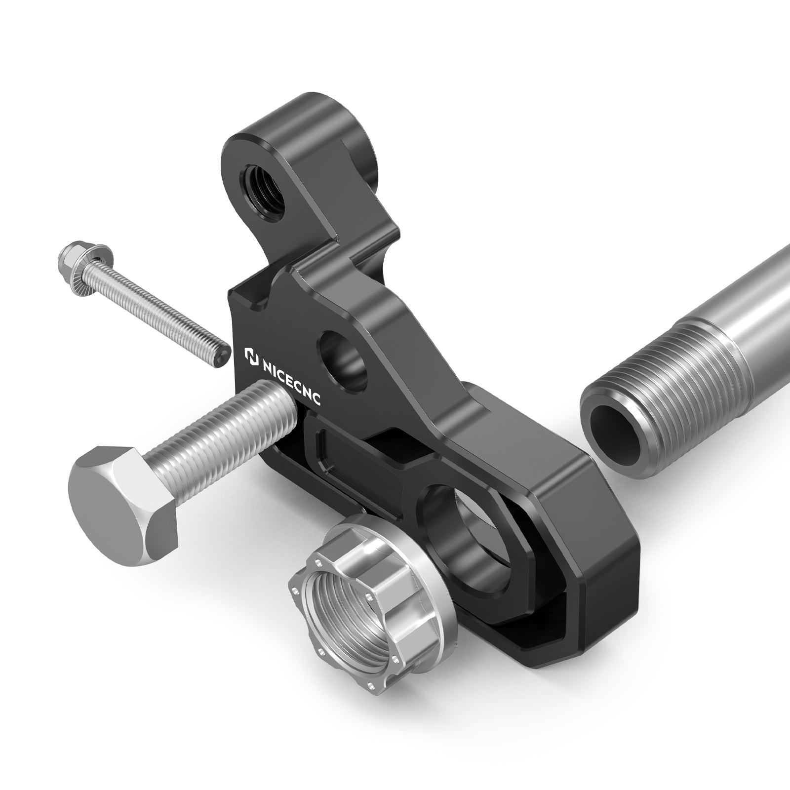 Rear Axle Block Chain Tension Adjuster Kit For Harley Road King Electra Street Glide