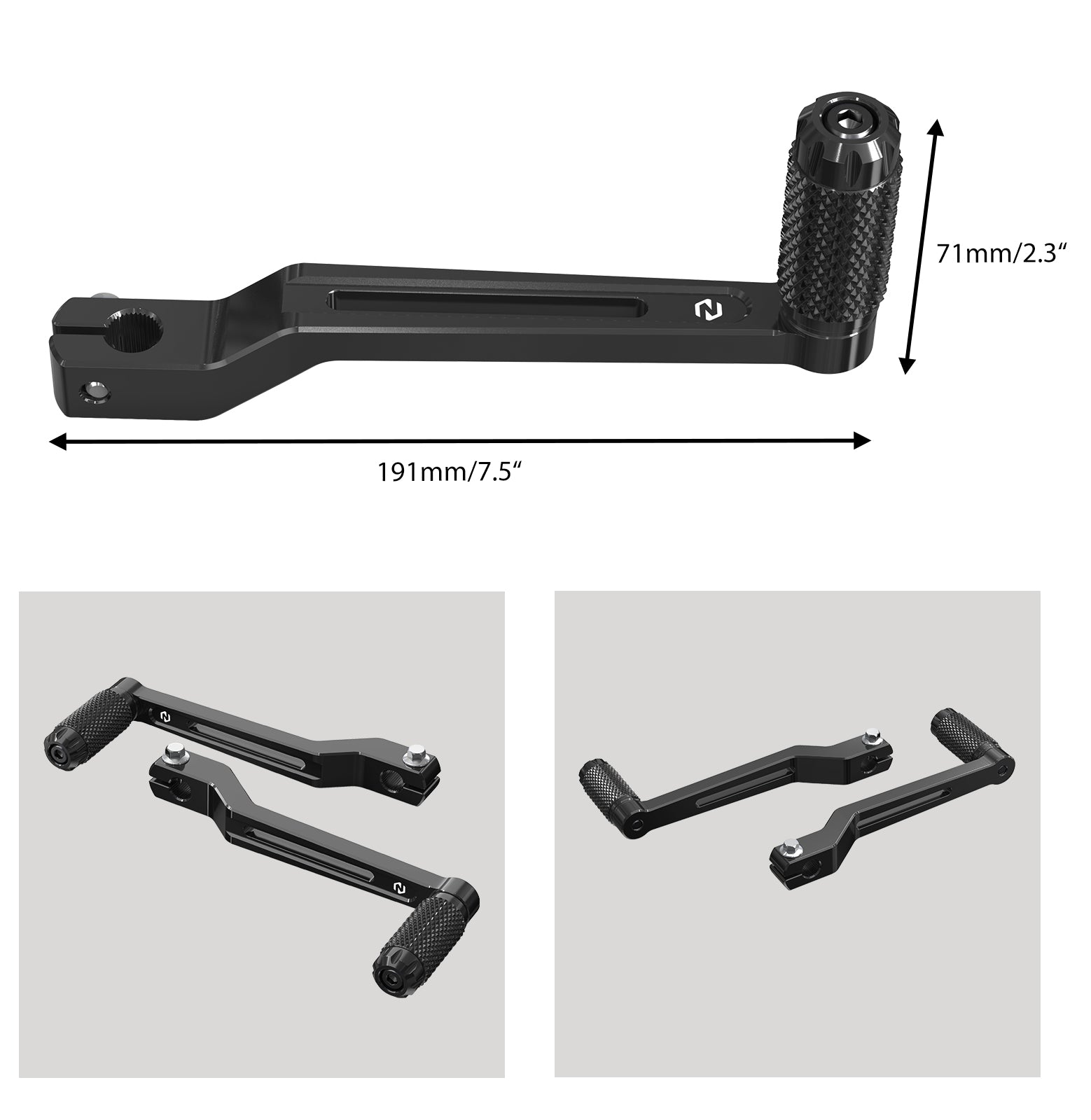 Heel Toe Gear Shifter Levers Pegs For Harley Softail Slim Deluxe Fat Boy 114 Heritage Classic