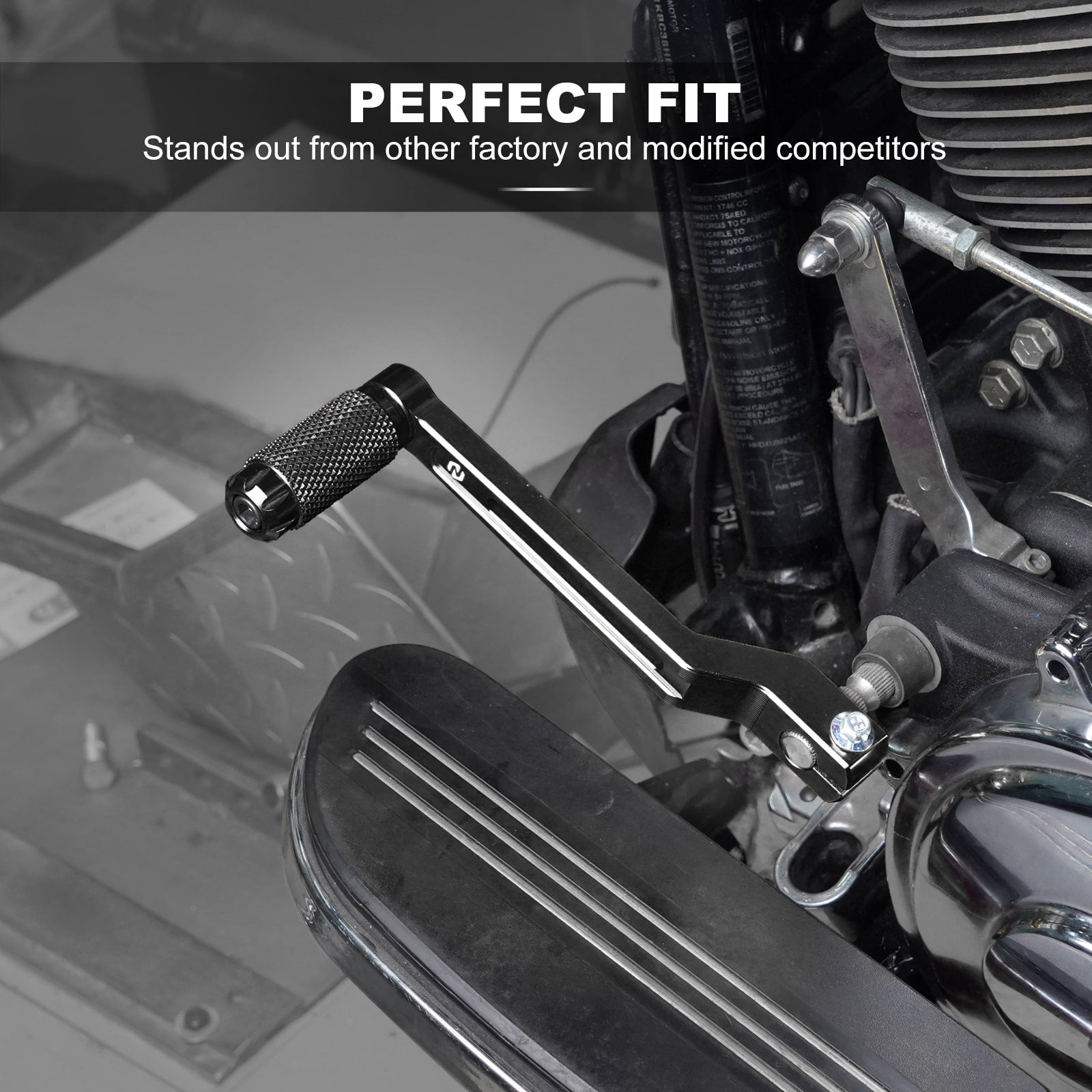 Heel Toe Gear Shifter Levers For Harley Softail Slim Deluxe Fat Boy Heritage