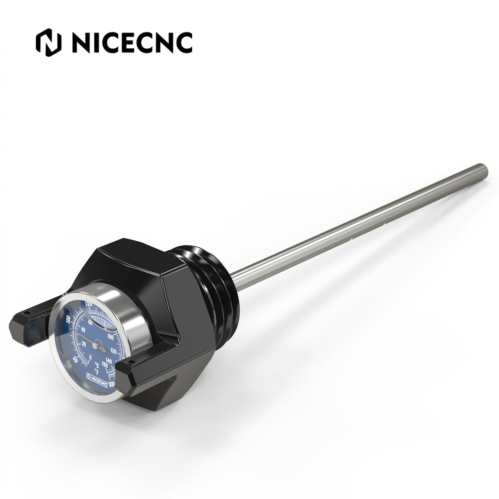 Oil Dipstick w/ Thermometer Temp Gauge For Harley Road King Street Glide Ultra Limited