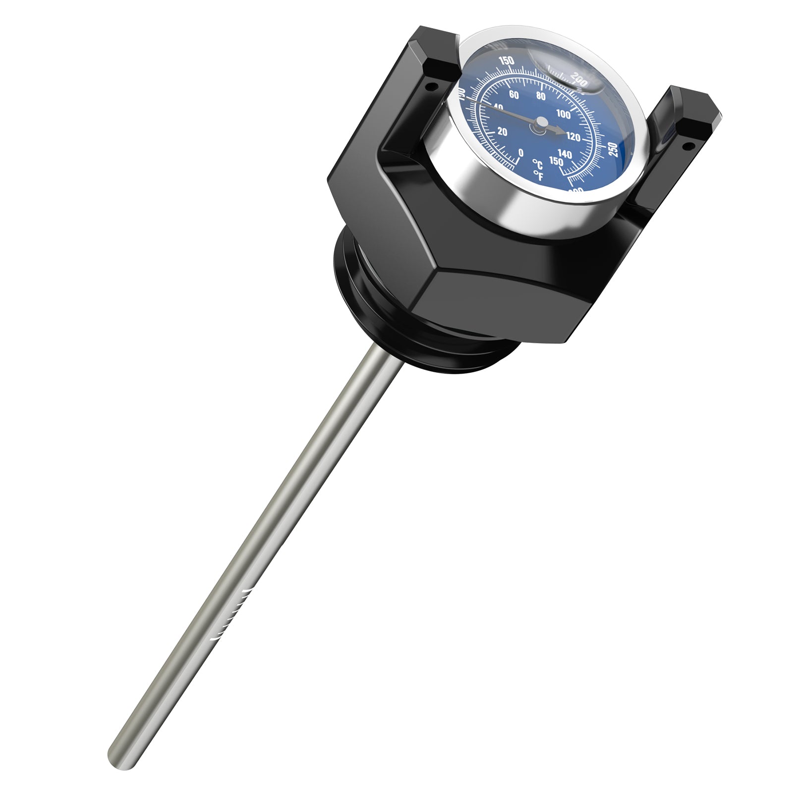 Oil Dipstick w/ Thermometer Temp Gauge For Harley Road King Street Glide Ultra Limited