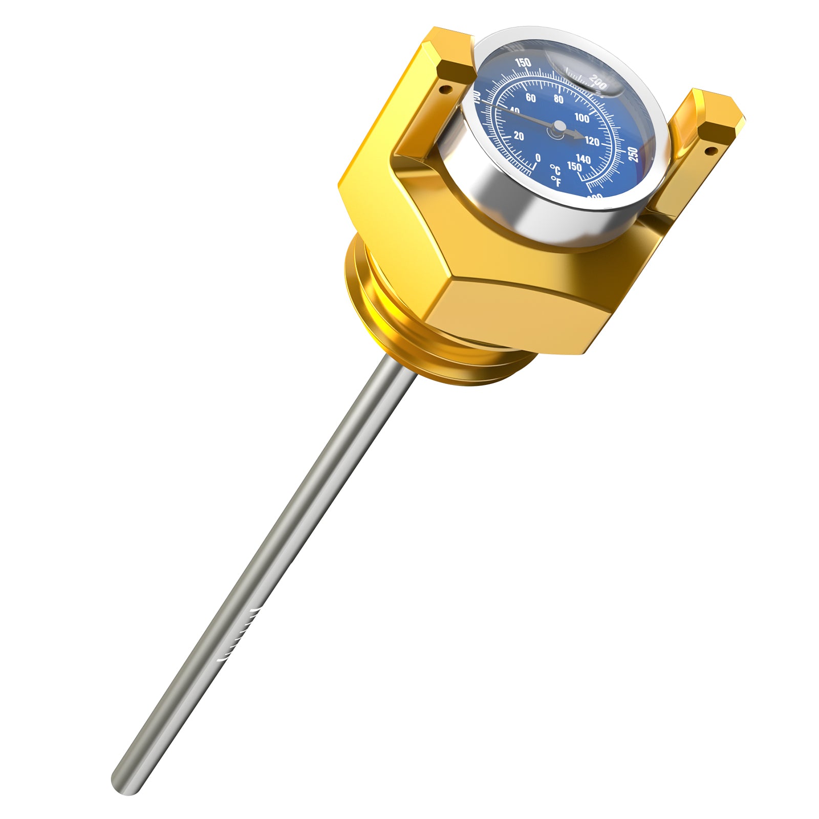 Oil Dipstick w/ Thermometer Temp Gauge For Harley Road King Street Glide Ultra Limited