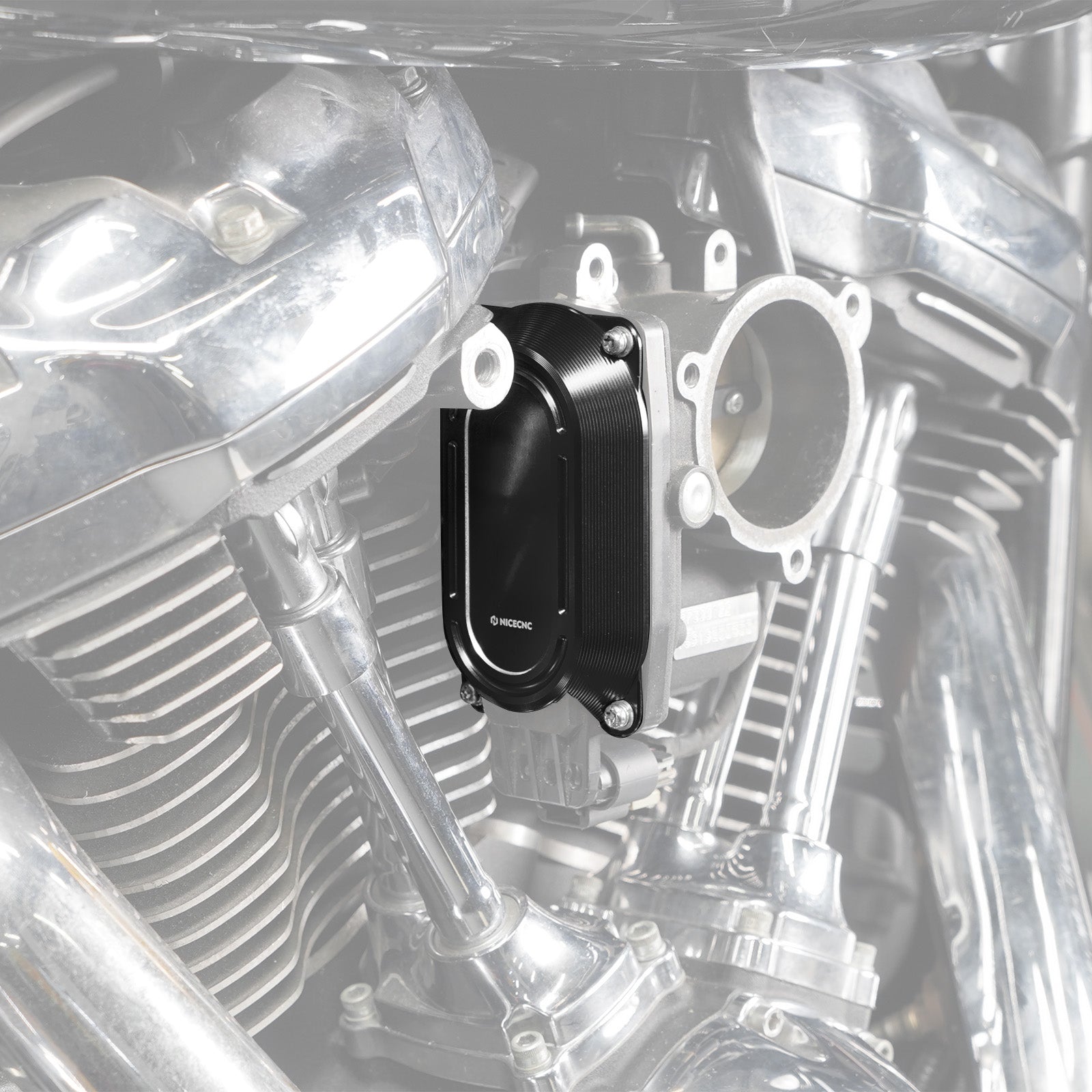 M8 Throttle Body Cap Cover Heat Shield For Harley Softail Deluxe Fat Bob Heritage Classic