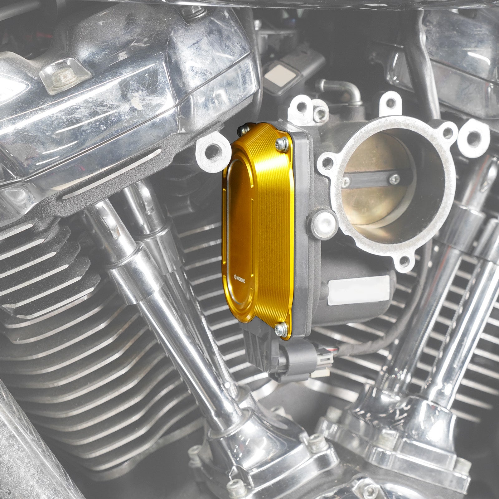 M8 Throttle Body Cap Cover Heat Shield For Harley Softail Deluxe Fat Bob Heritage Classic