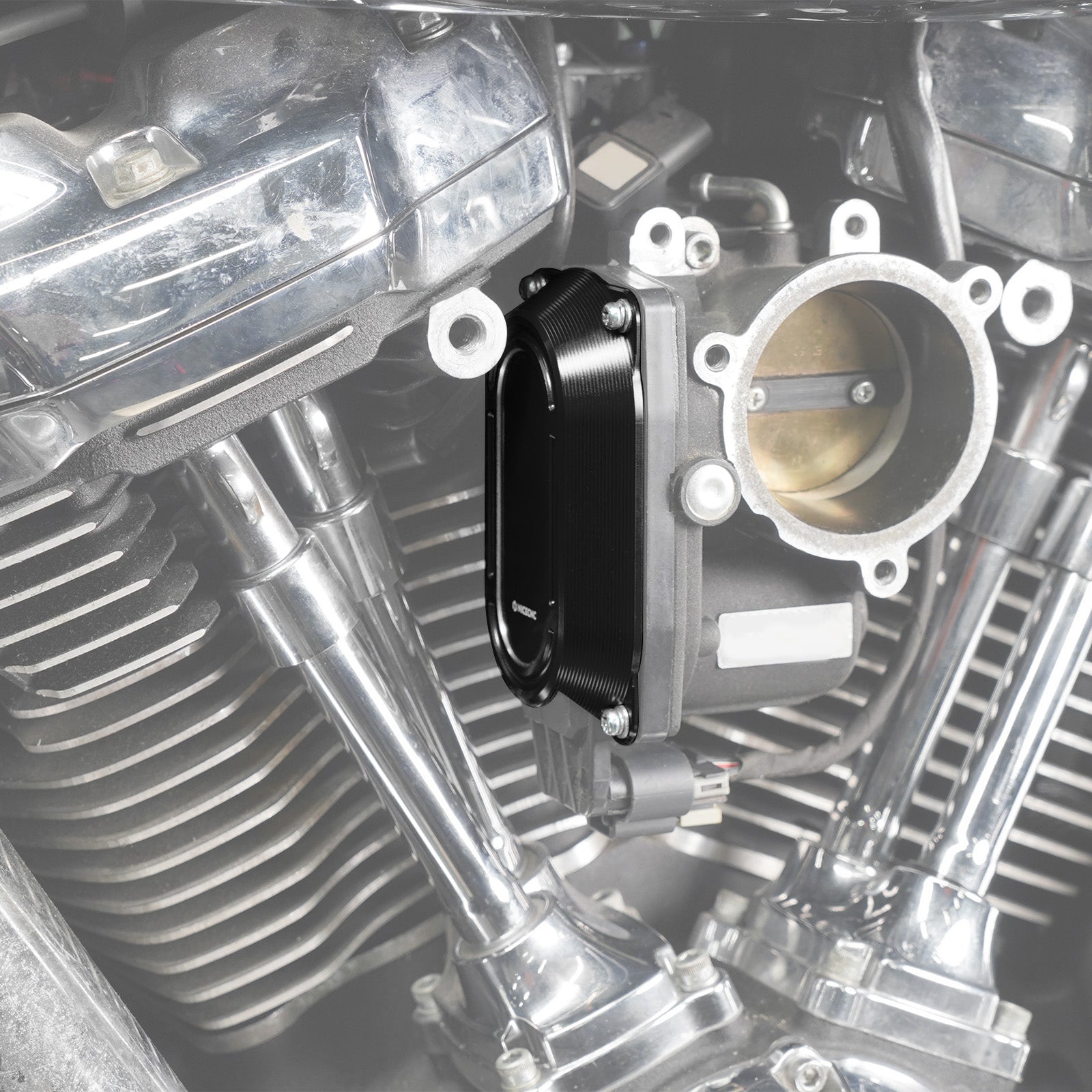 M8 Throttle Body Cap Cover Heat Shield For Harley Softail Deluxe Fat Bob Heritage Classic