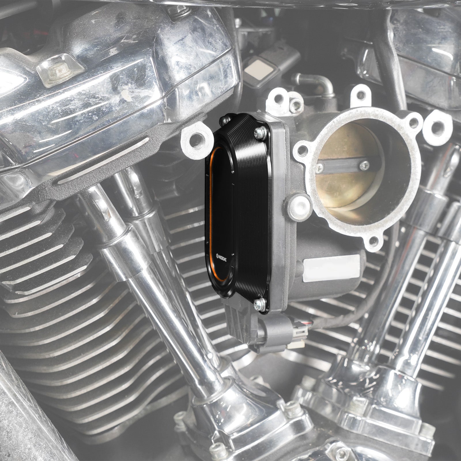 M8 Throttle Body Cap Side Cover Heat Shield For Harley Road King Electra Street Glide