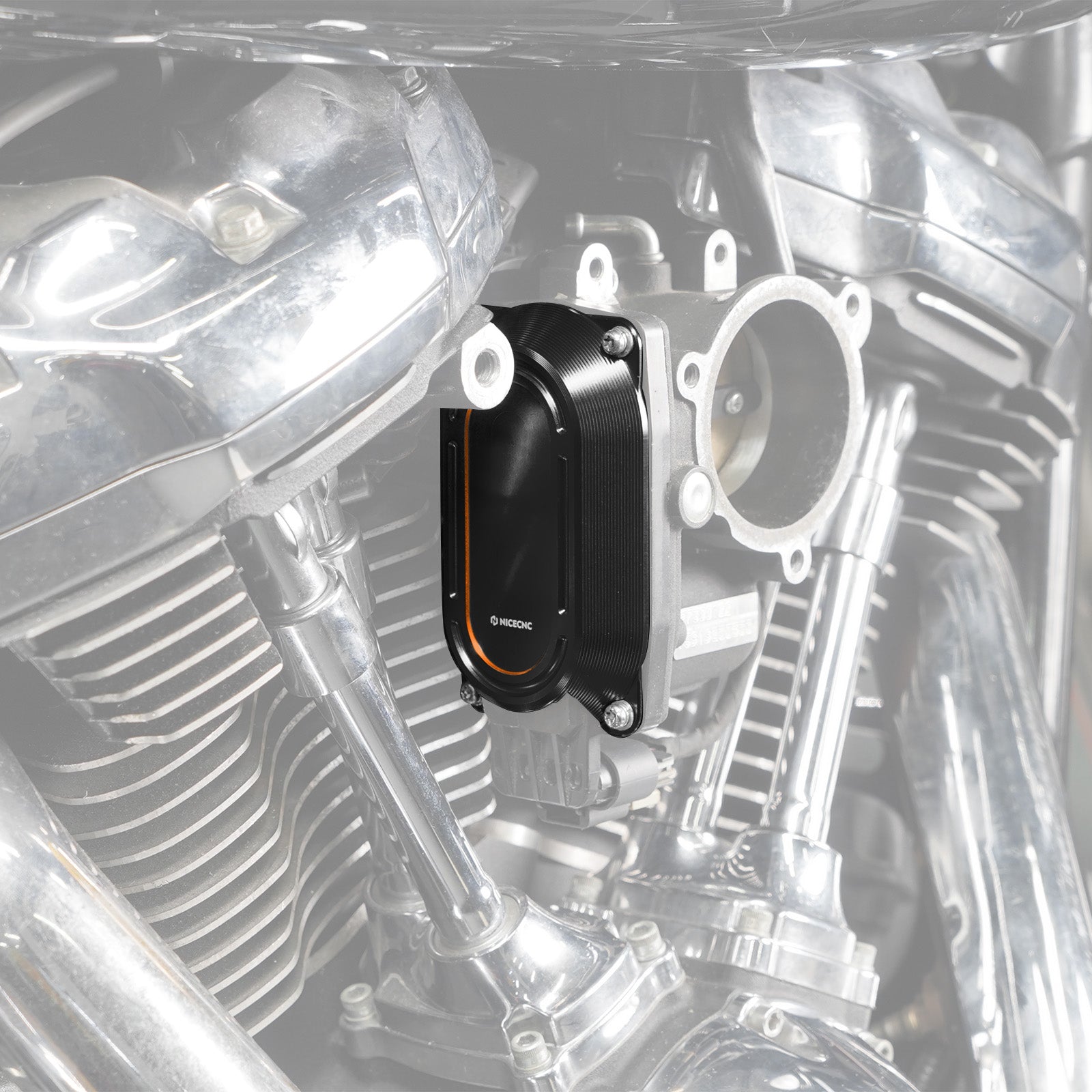 M8 Throttle Body Cap Cover Heat Shield For Harley Softail Deluxe Fat Bob Heritage Classic