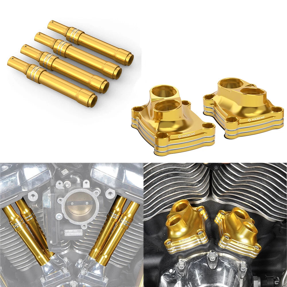 Harley M8 Softail Fat Boy Heritage Engine Tappet Pushrod Covers