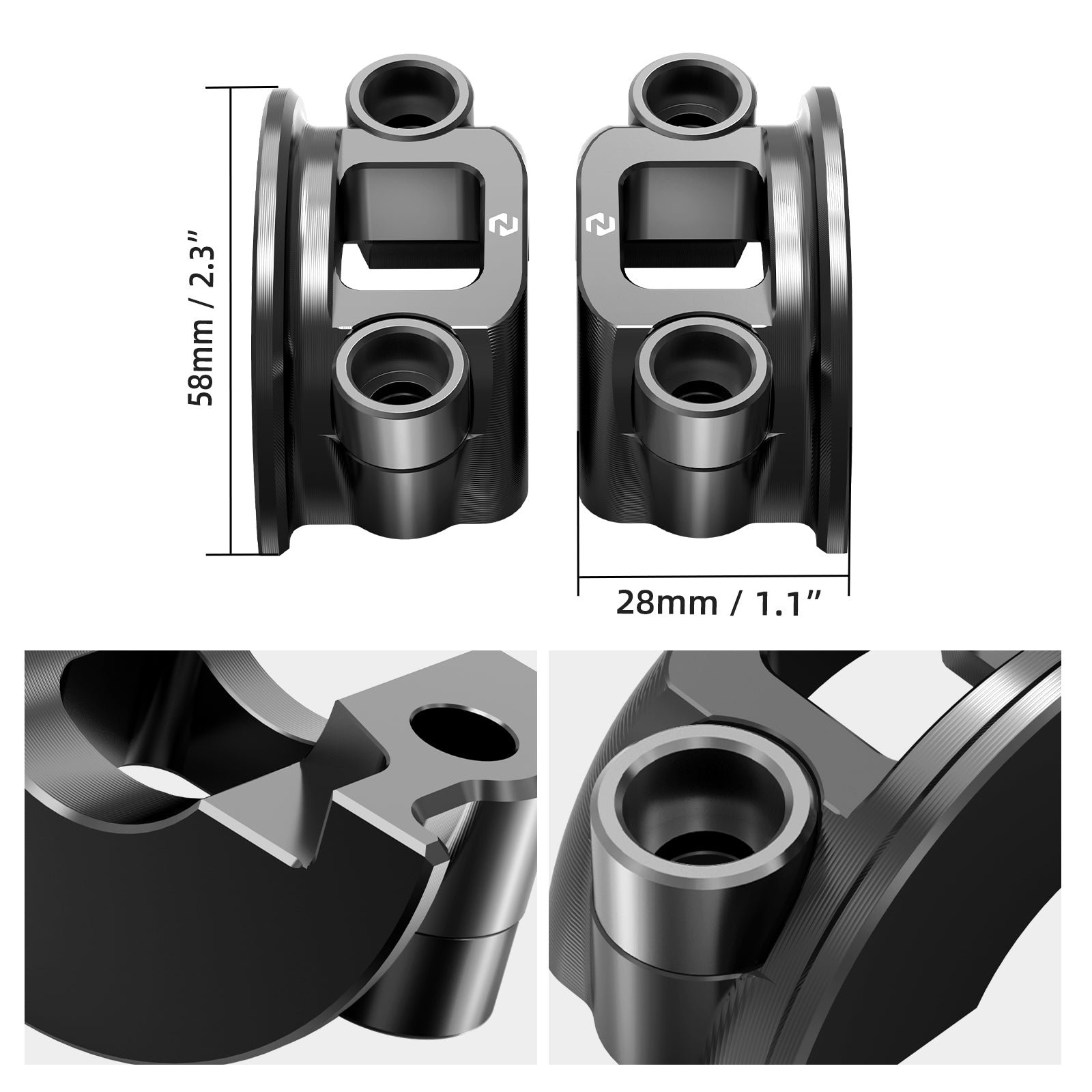 Brake Clutch Lever Perch Half Clamp Kit For Harley Softail Custom Slim Deluxe Standard