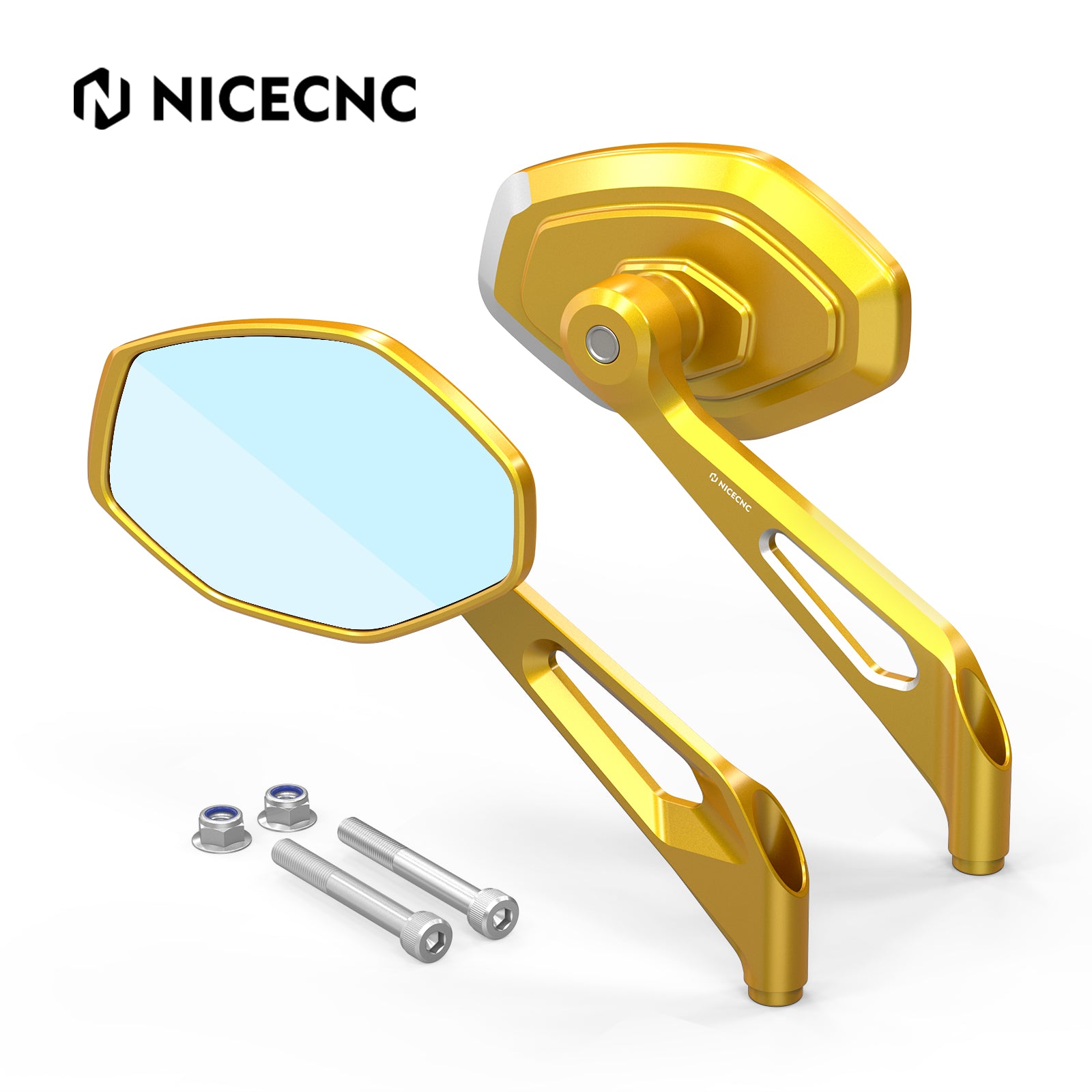 Convex Rear View Mirrors Kit For Harley Softail Deluxe Slim Fat Boy Heritage Classic