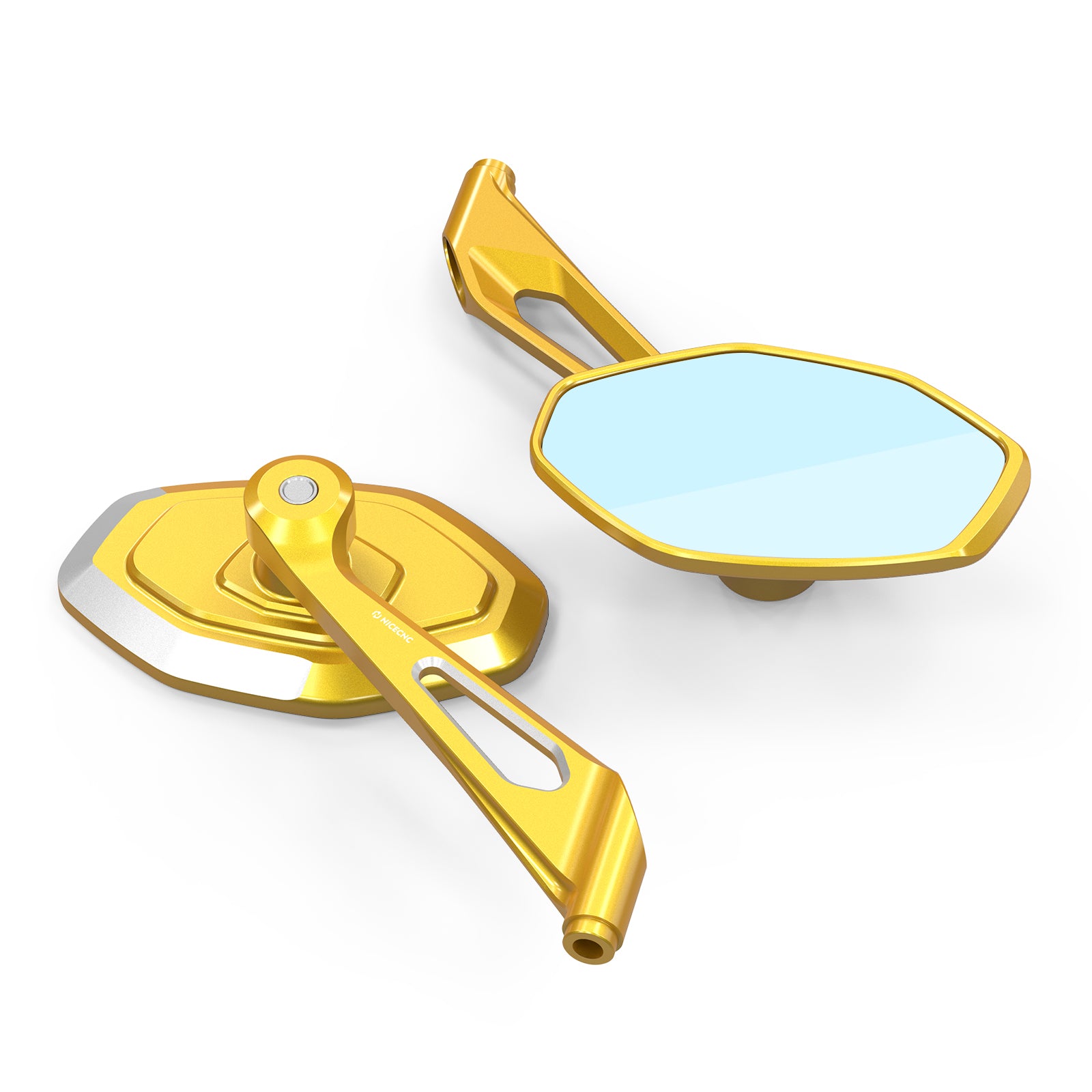 Convex Rear View Mirrors Kit For Harley Softail Deluxe Slim Fat Boy Heritage Classic