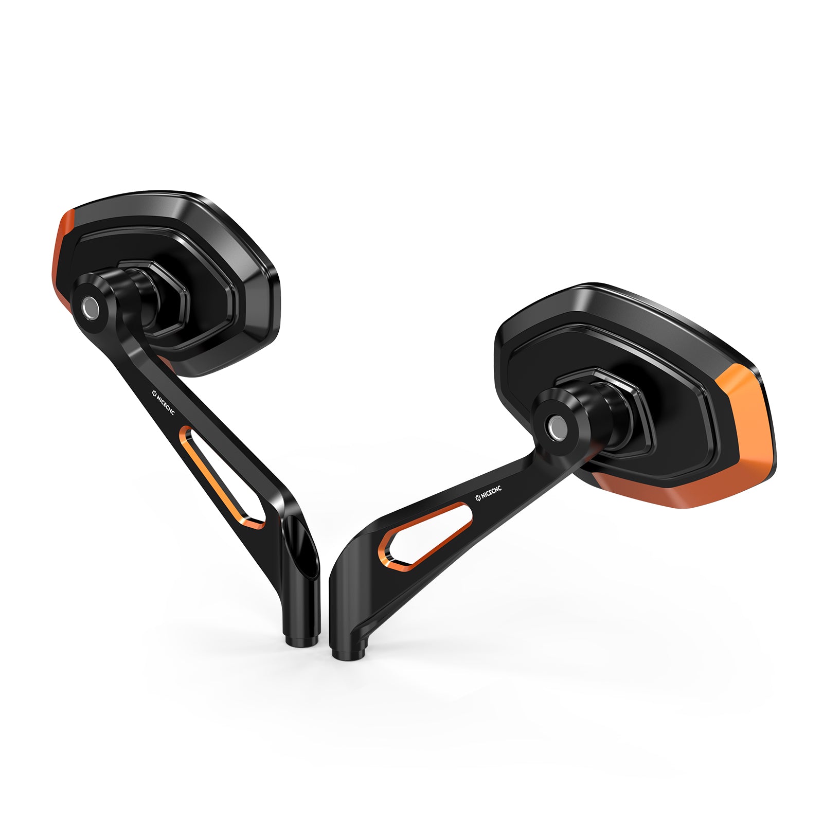 Convex Rear View Mirrors Kit For Harley Softail Deluxe Slim Fat Boy Heritage Classic