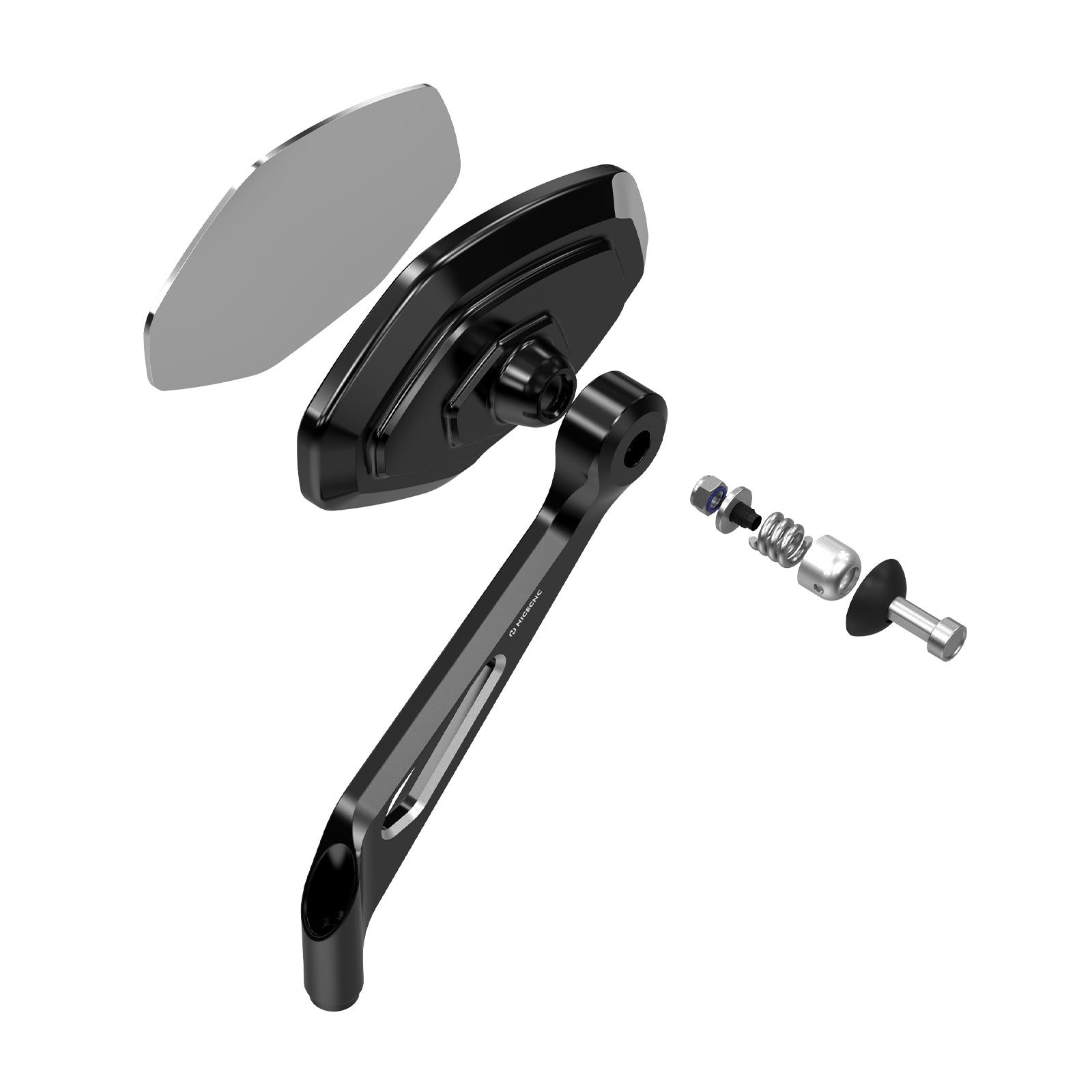 Convex Rear View Mirrors Kit For Harley Softail Deluxe Slim Fat Boy Heritage Classic