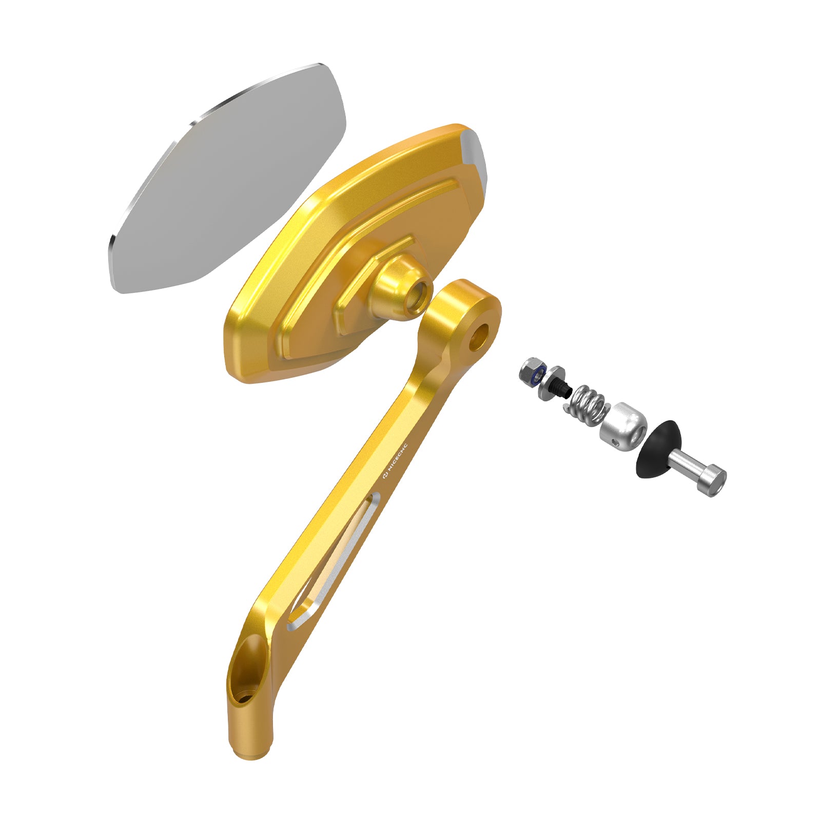 Convex Rear View Mirrors Kit For Harley Softail Deluxe Slim Fat Boy Heritage Classic