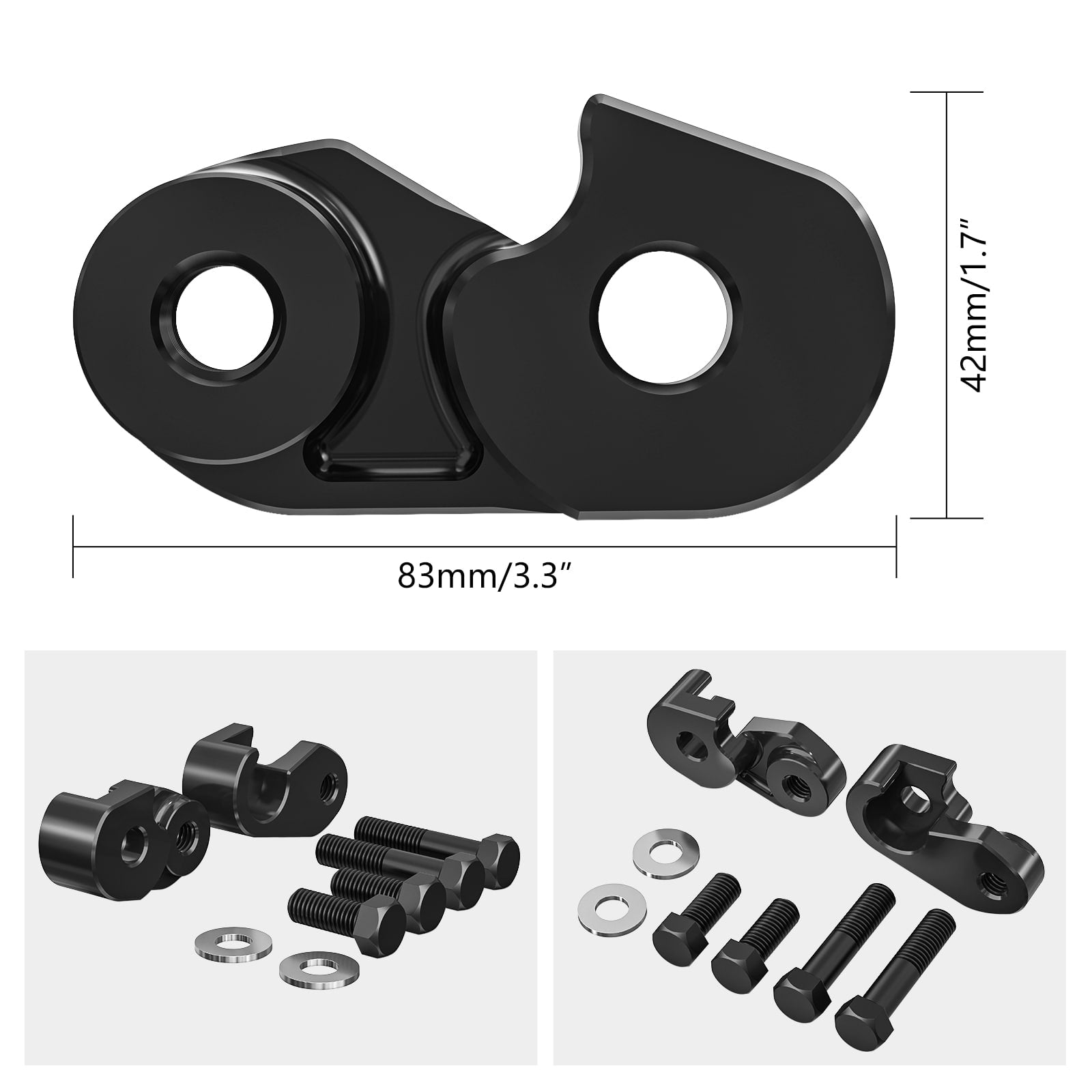 Shock Lift Bracket Rear Suspension Riser Kit For Harley Road King Street Glide