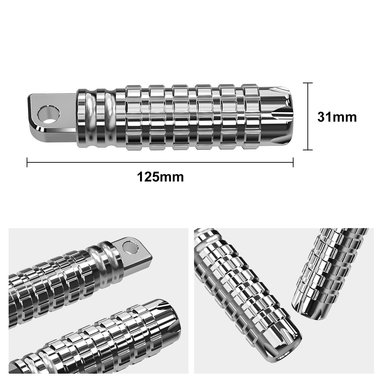 Chrome Passenger Footpegs For Harley Sportster 1200 72 48 XL Iron 883 XL883N