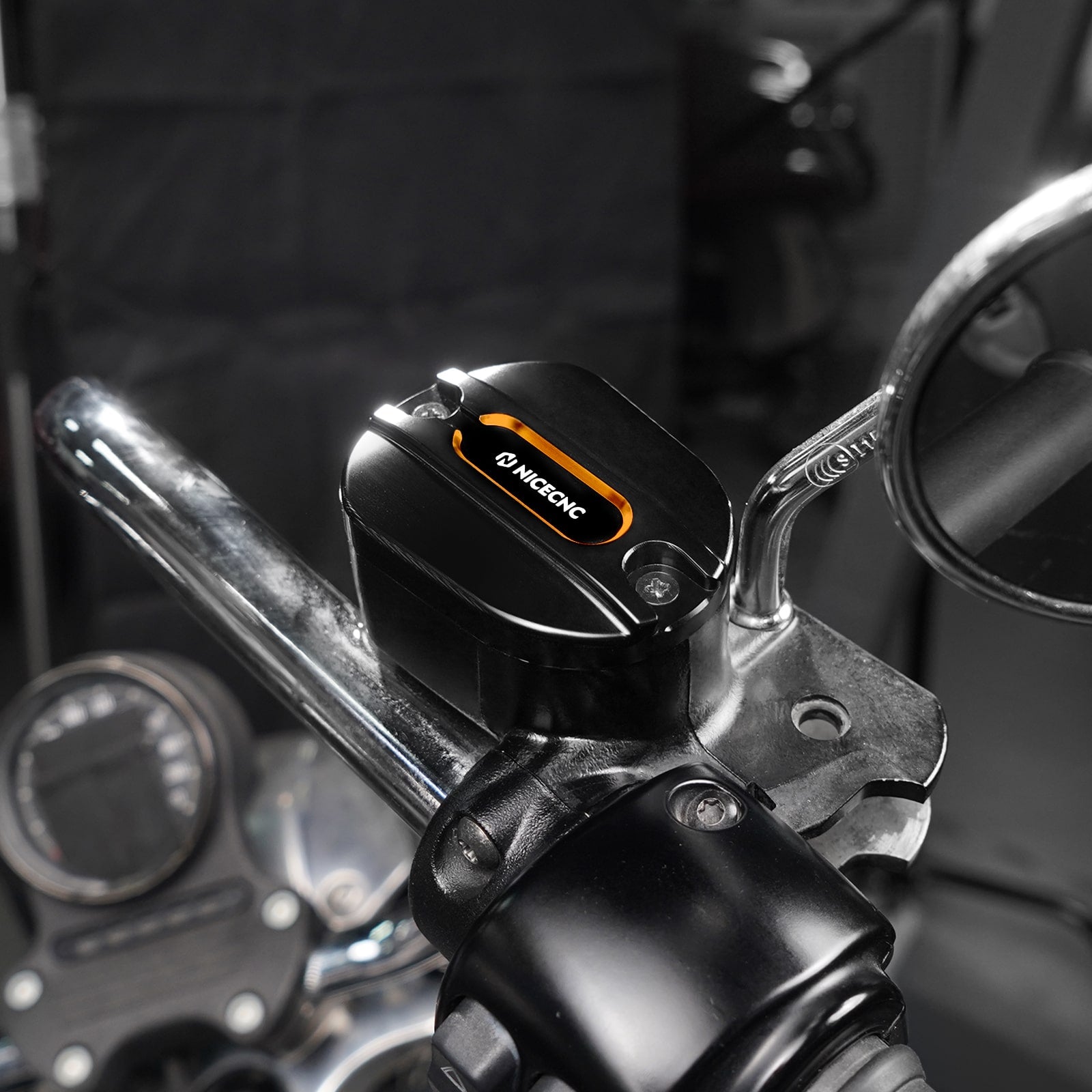 Front Brake Reservoir Master Cylinder Cover Cap For Harley Sportster 1200 883 48 72 XL