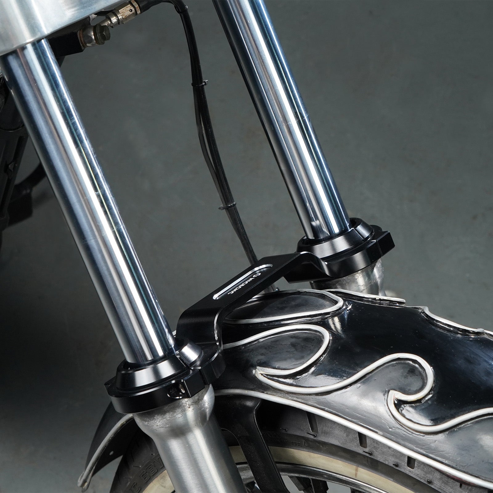 Front Method Fork Brace Stabilizer For Harley Dyna Low Rider Super Glide Wide Glide