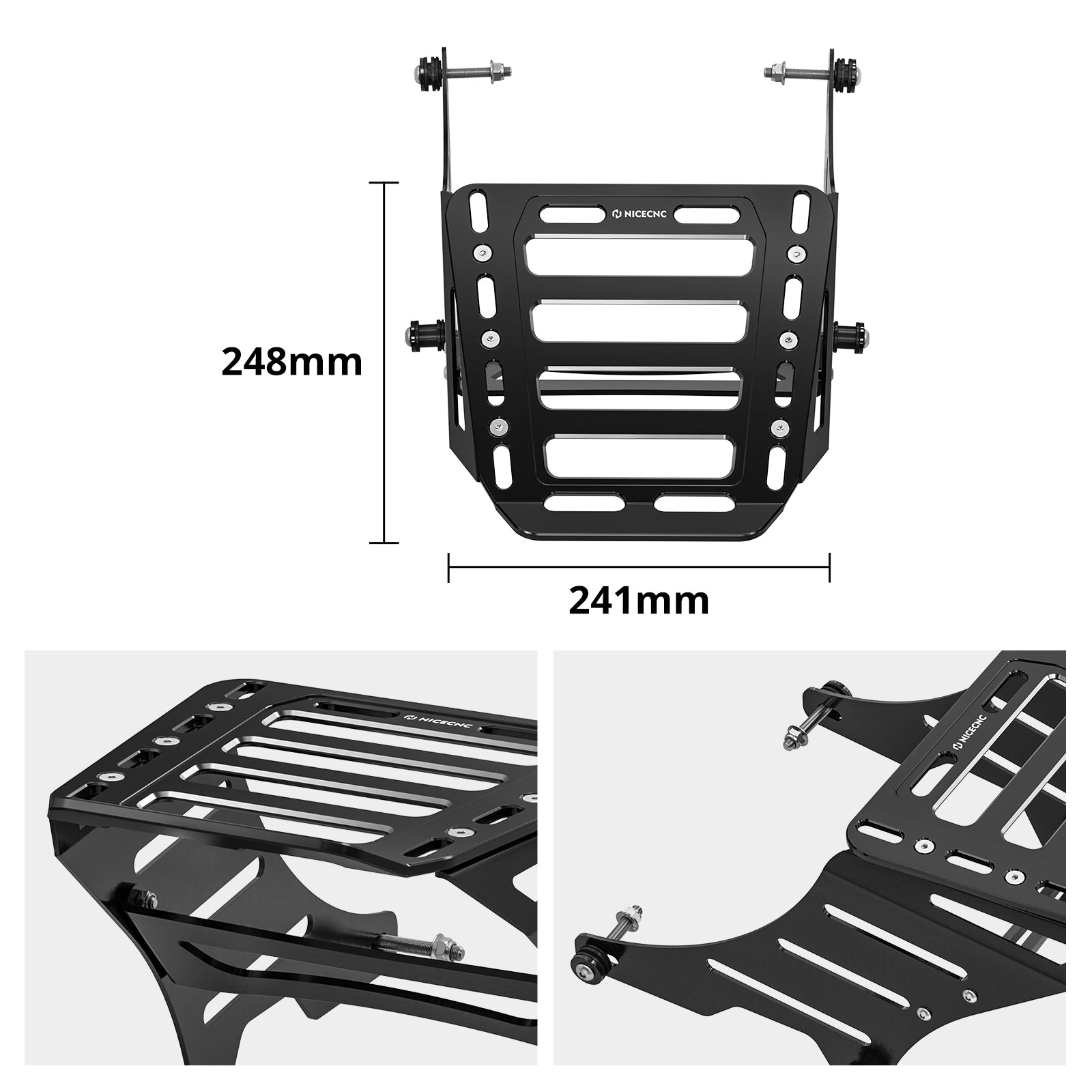 Rear Luggage Rack Tail Bag Bracket Mount Kit For Harley Sportster 1200 XL Iron 883