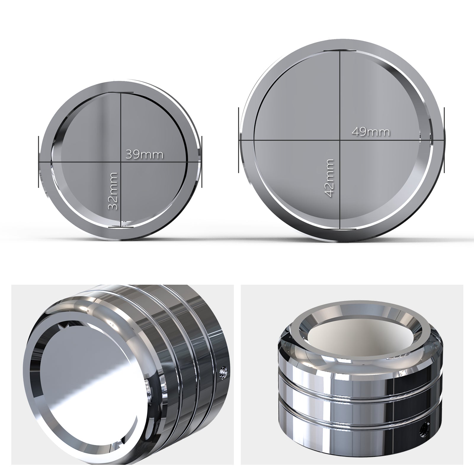 Chrome Rear Axle Nut Caps Covers For Harley Sportster 1200 72 48 XL Iron 883 XL883N