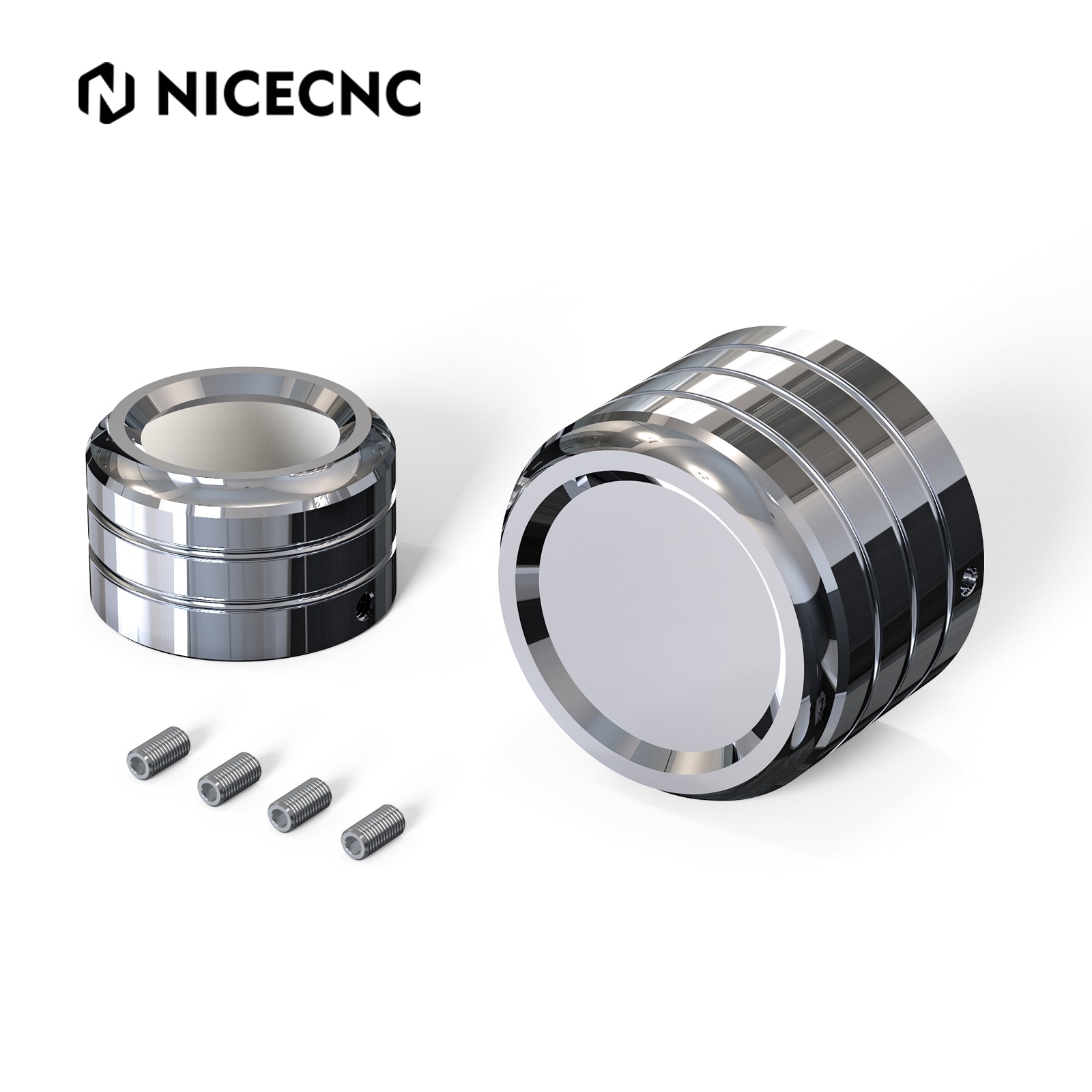 Chrome Rear Axle Nut Caps Covers For Harley Sportster 1200 72 48 XL Iron 883 XL883N