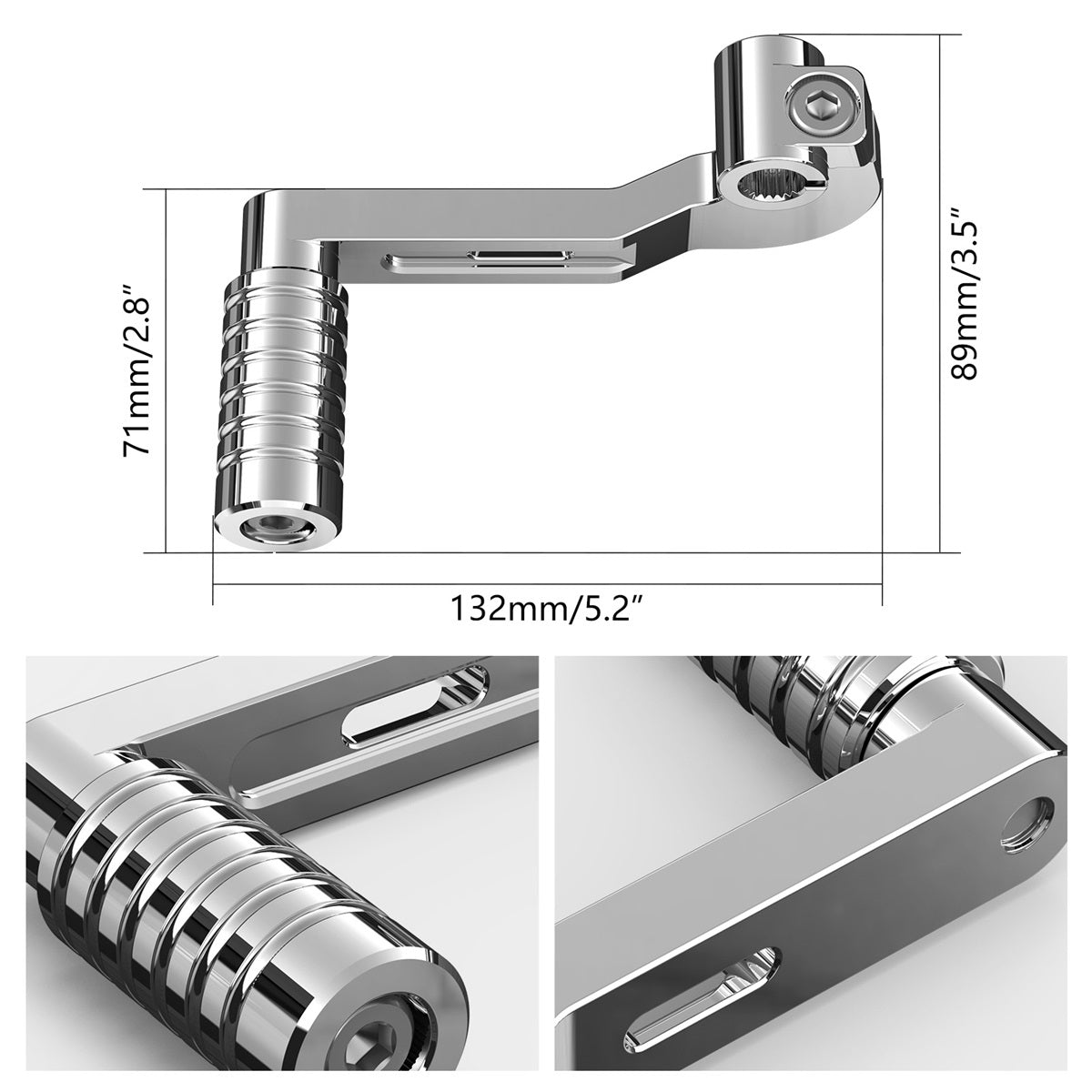 Chrome Gear Shift Shfiter Lever For Harley Sportster 1200 883 48 72 XL Roadster