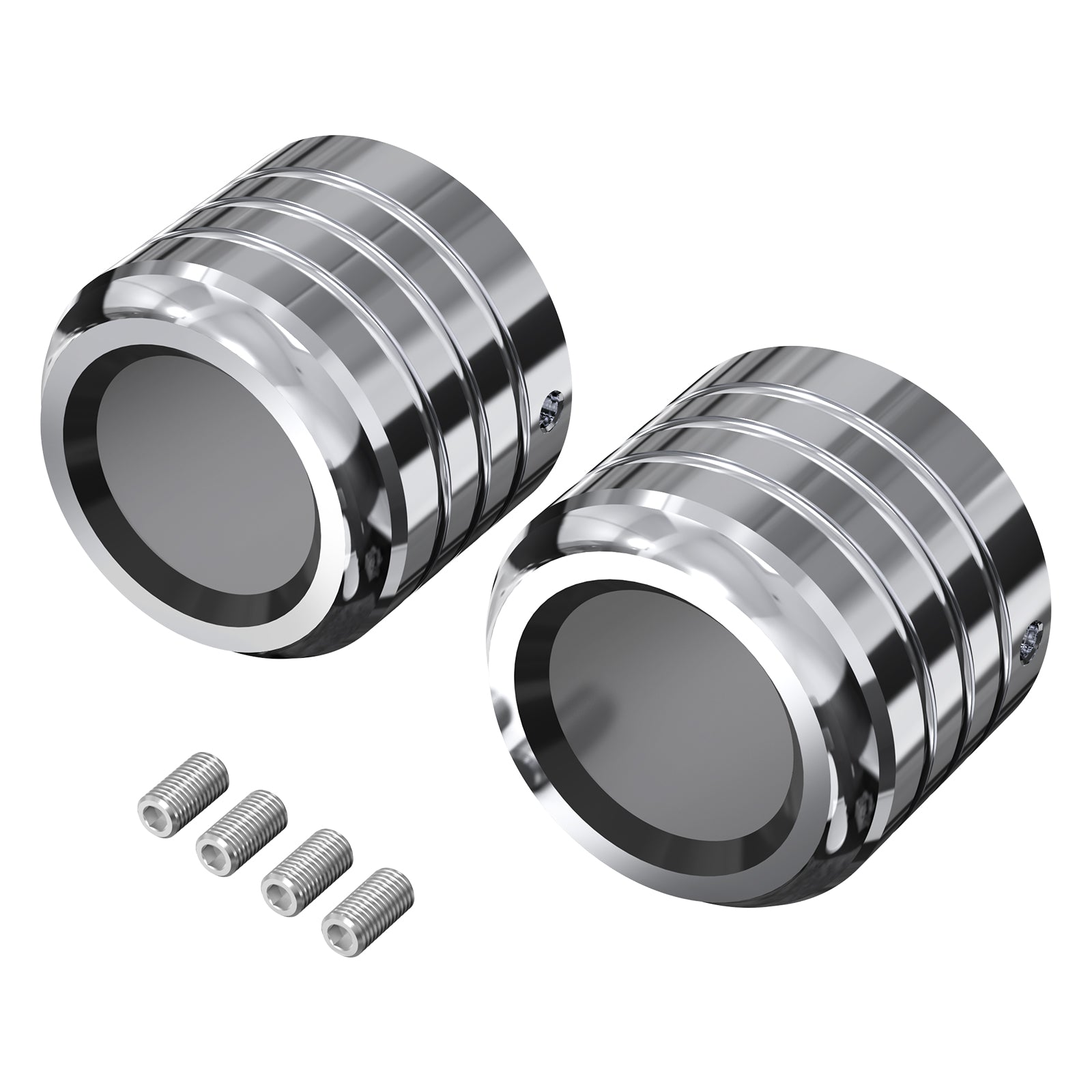 Chrome Front Axle Nut Covers Caps For Harley Sportster 1200 883 72 48 XL