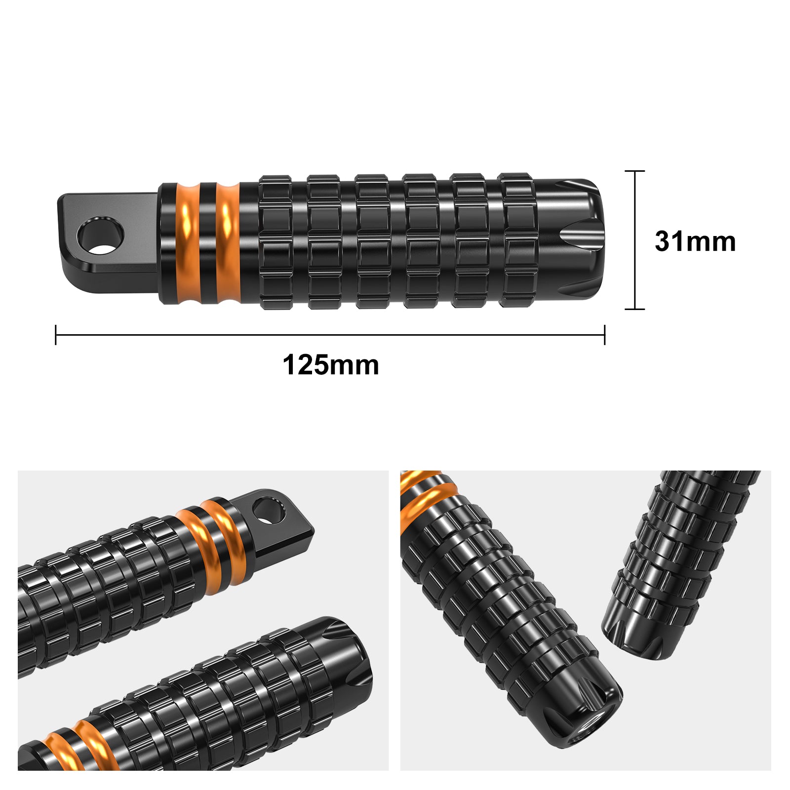 Rear Passenger Footpegs Footrest For Harley Sportster 1200 72 48 XL Iron 883