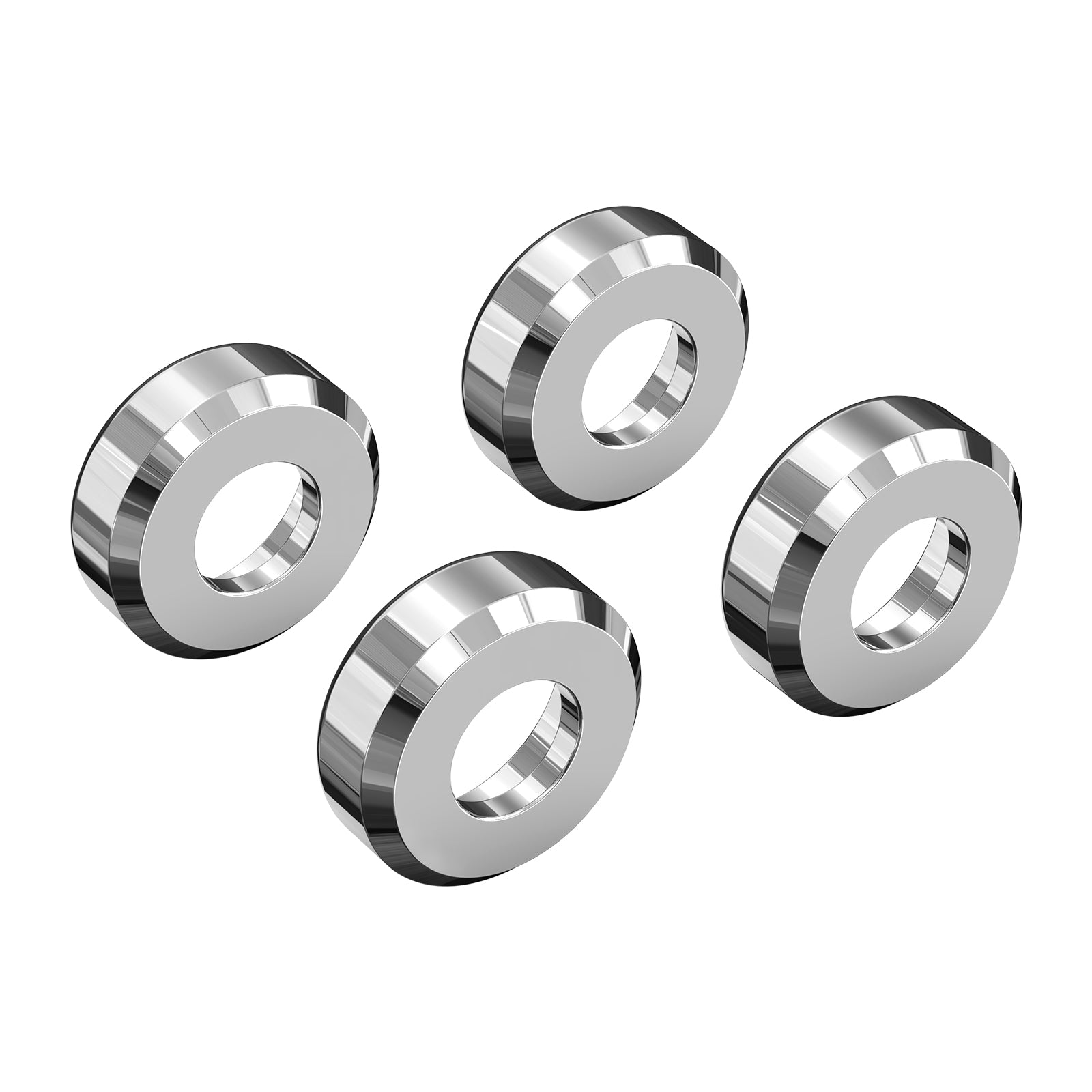 Chrome Shock Absorber Bracket Trim Rings For Harley Sportster 1200 883 48 72 XL