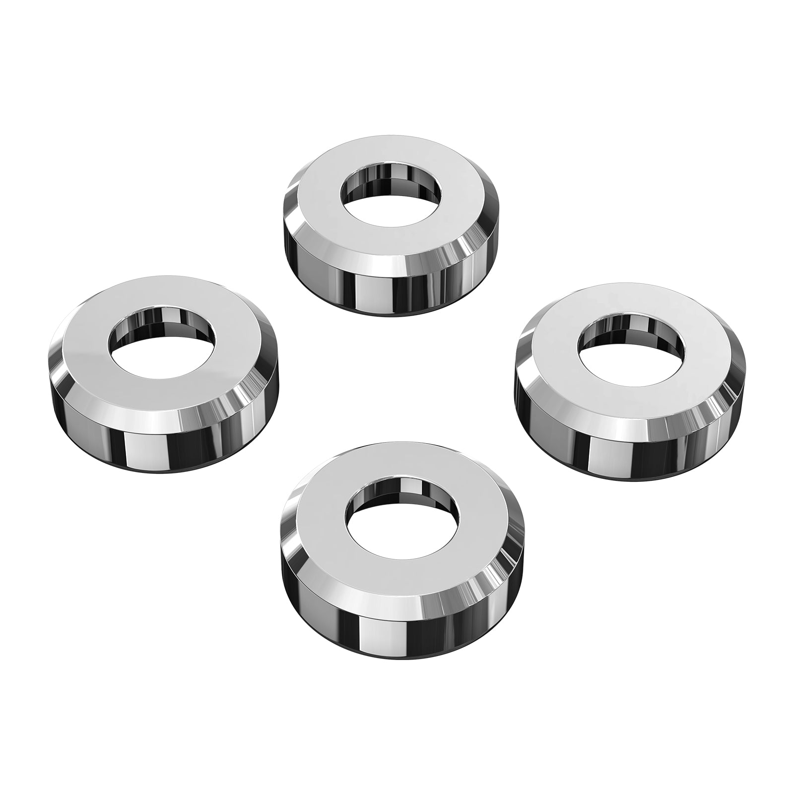 Chrome Shock Absorber Bracket Trim Rings For Harley Sportster 1200 883 48 72 XL