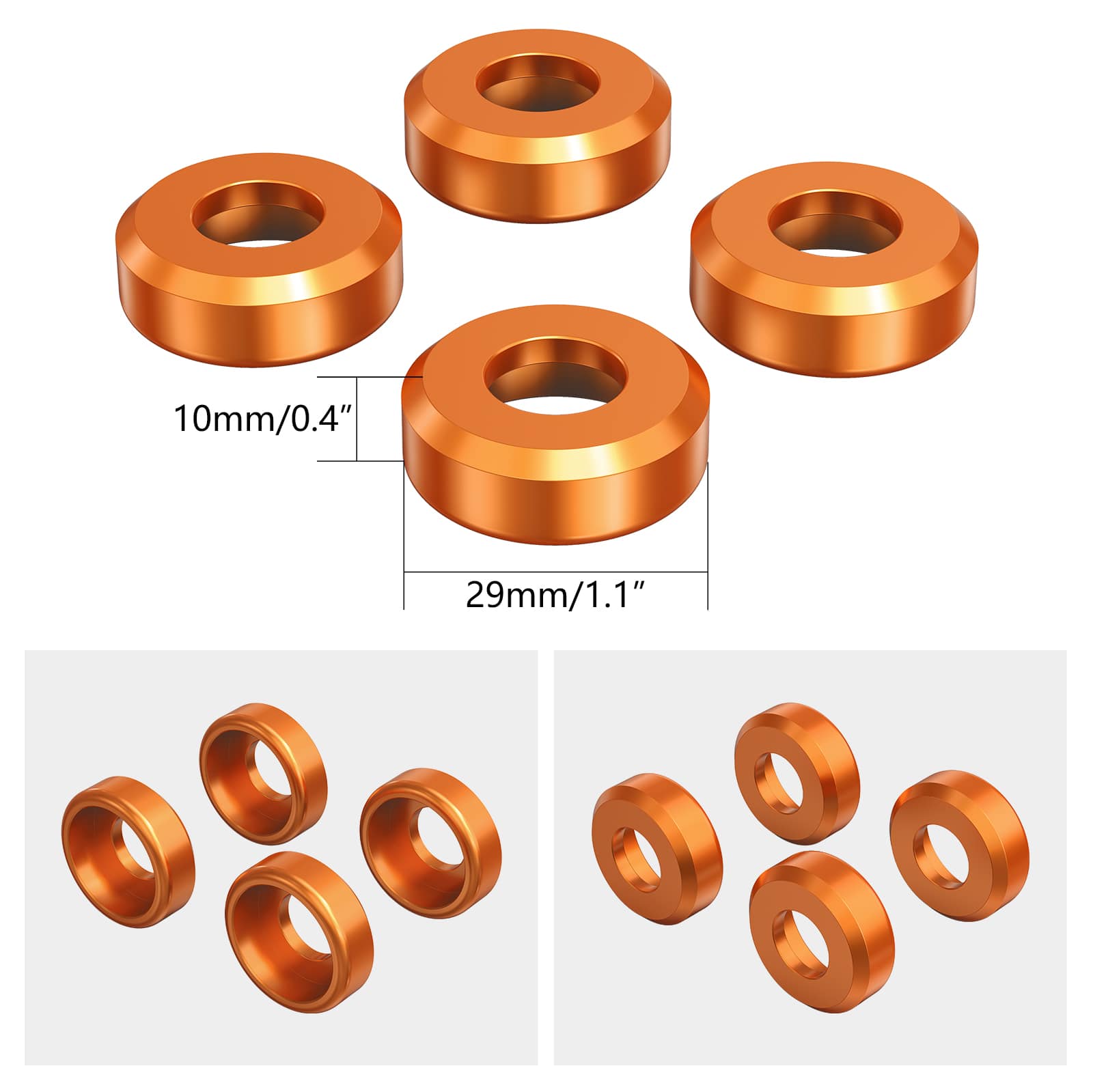 Shock Absorber Bracket Trim Rings For Harley Sportster 1200 883 72 48 XL Roadster