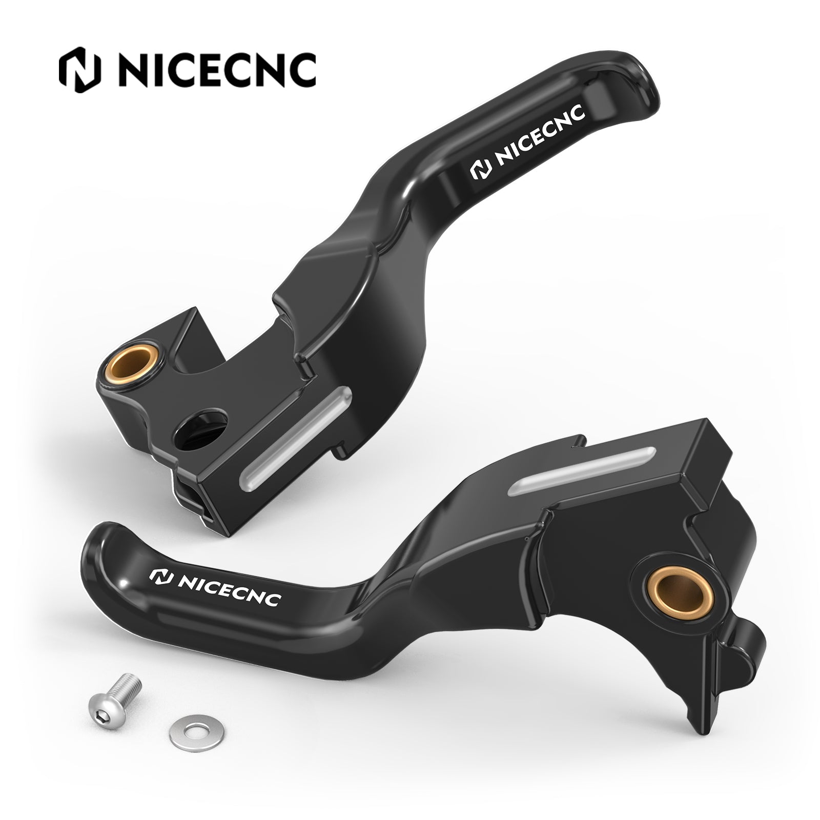 2-Finger Short Brake Clutch Hand Levers For Harley Sportster 1200 883 XL Forty Eight