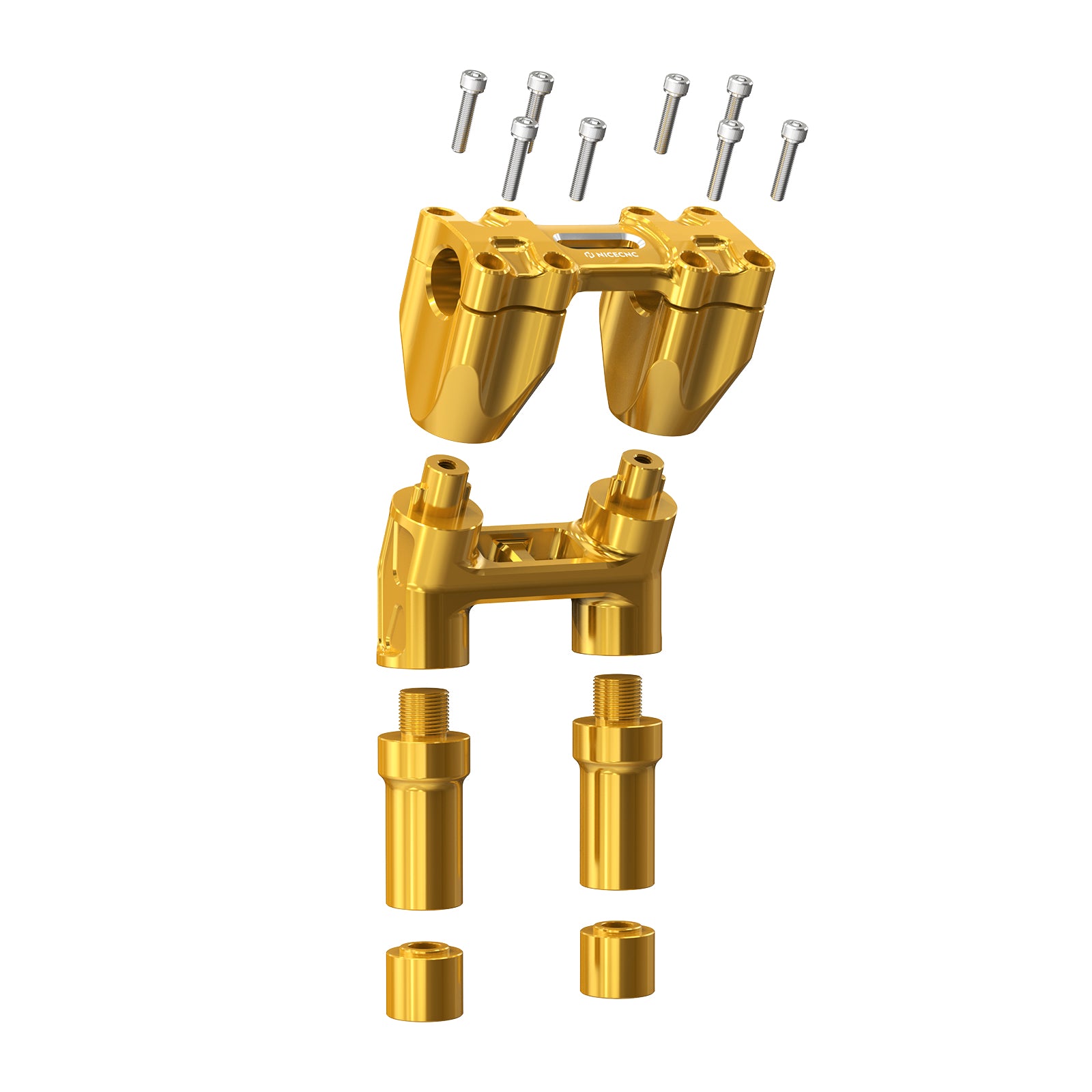 Modular Kickback Handlebar Riser For Harley Dyna Fat Street Bob Low Rider Super Glide