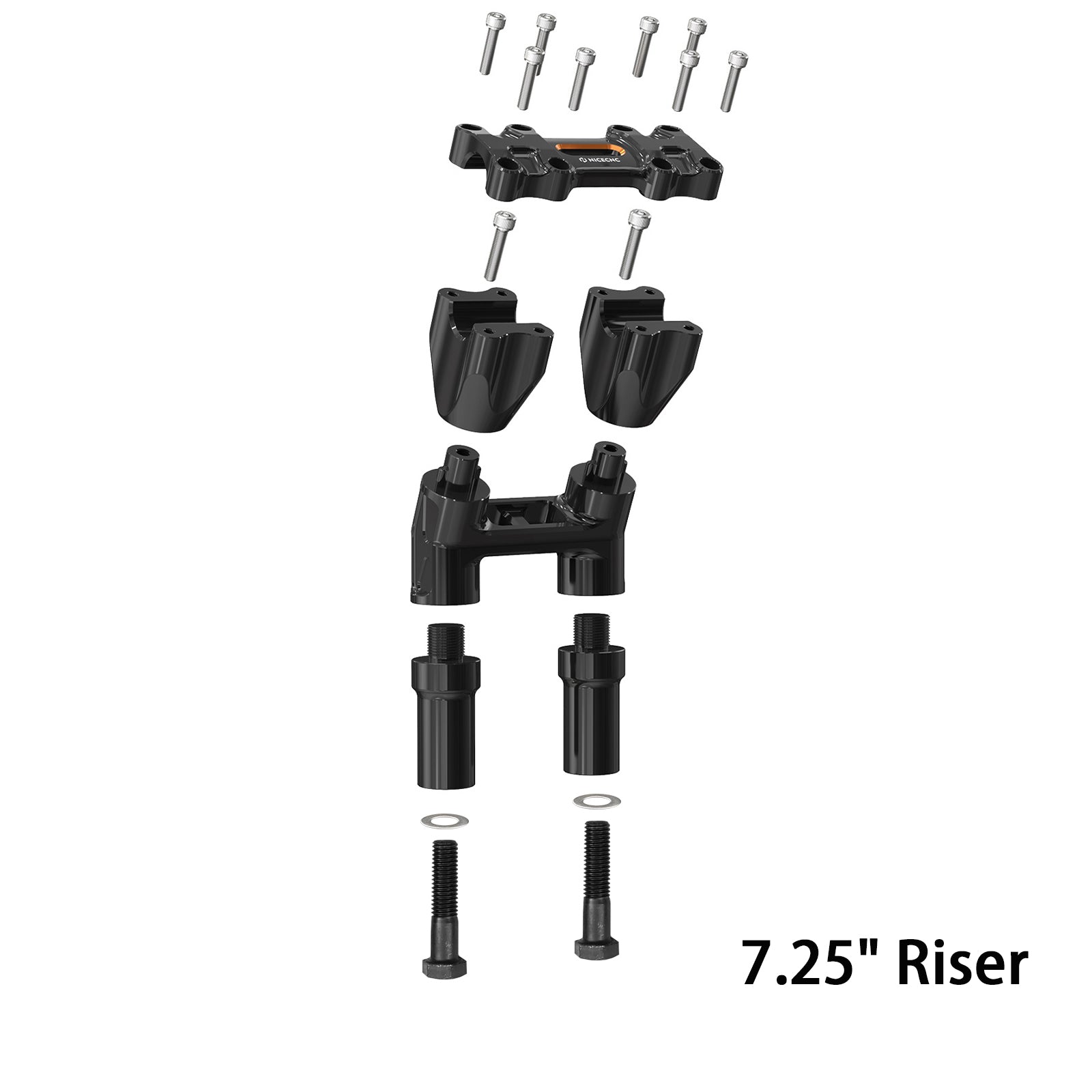 Modular Kickback Handlebar Riser For Harley Dyna Fat Street Bob Low Rider Super Glide